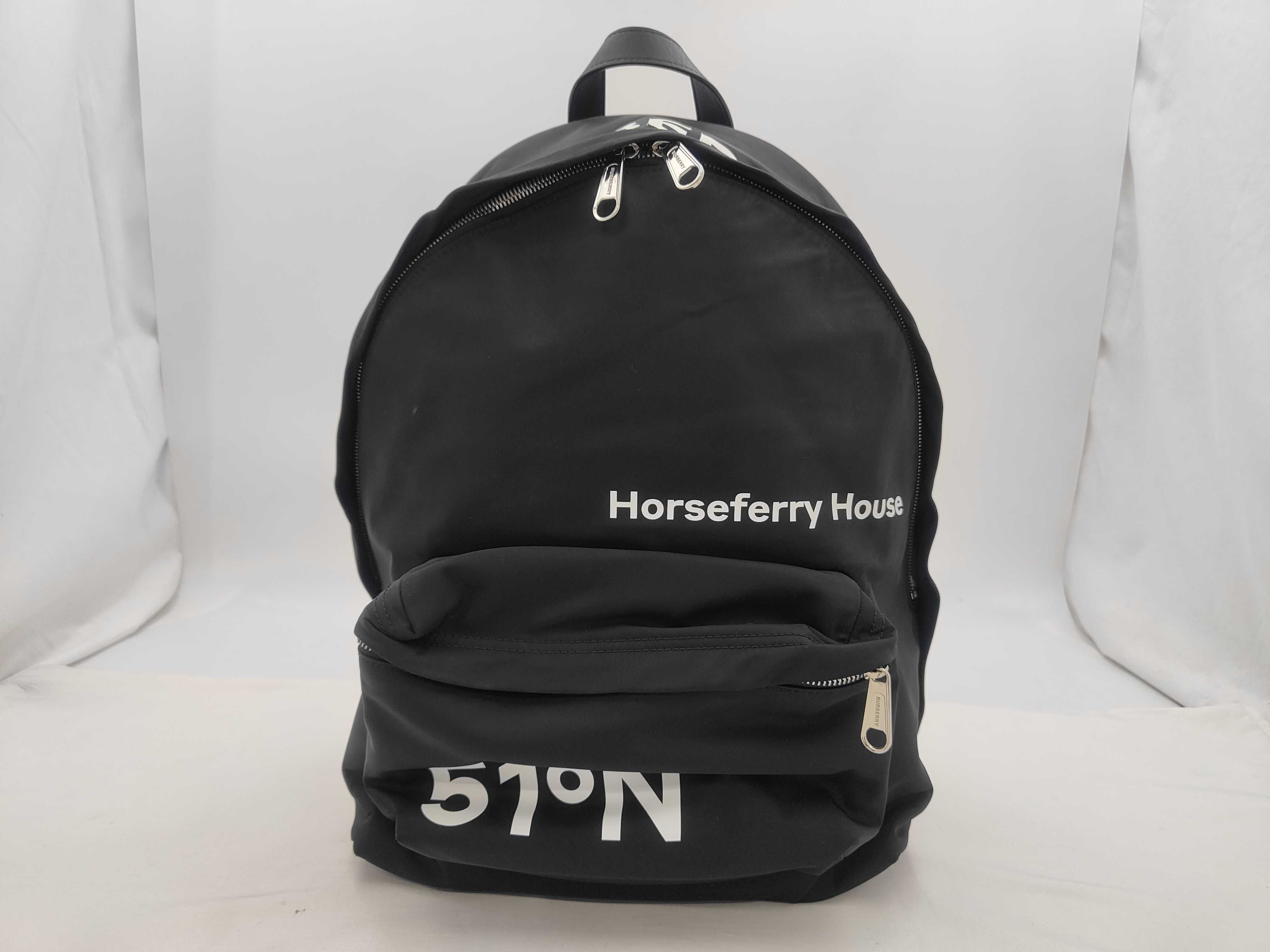 Horseferry Nylon Backpack, Black