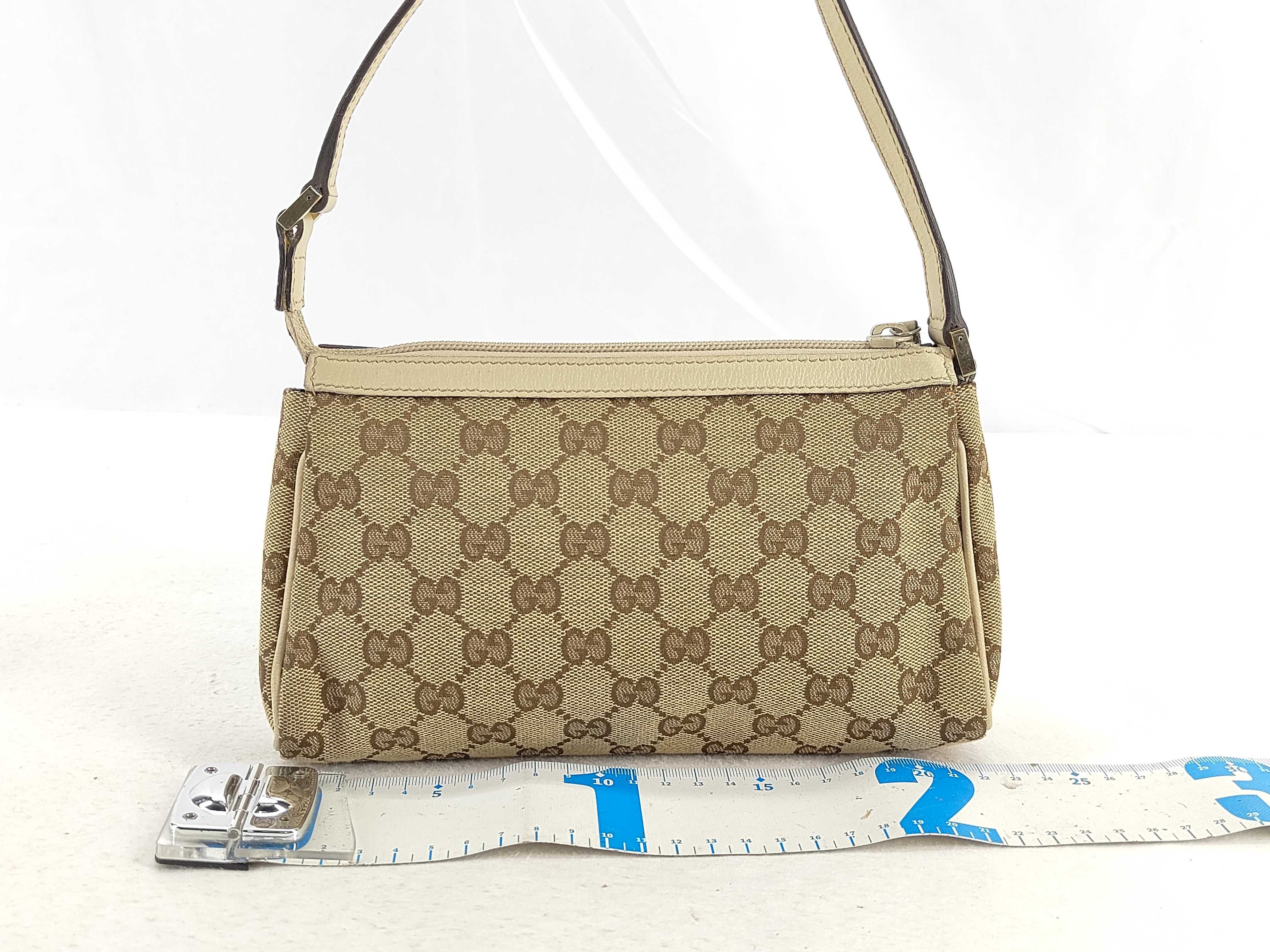 GG Canvas White GG Canvas Monogram Underarm Bag Shoulder Bag — view 2