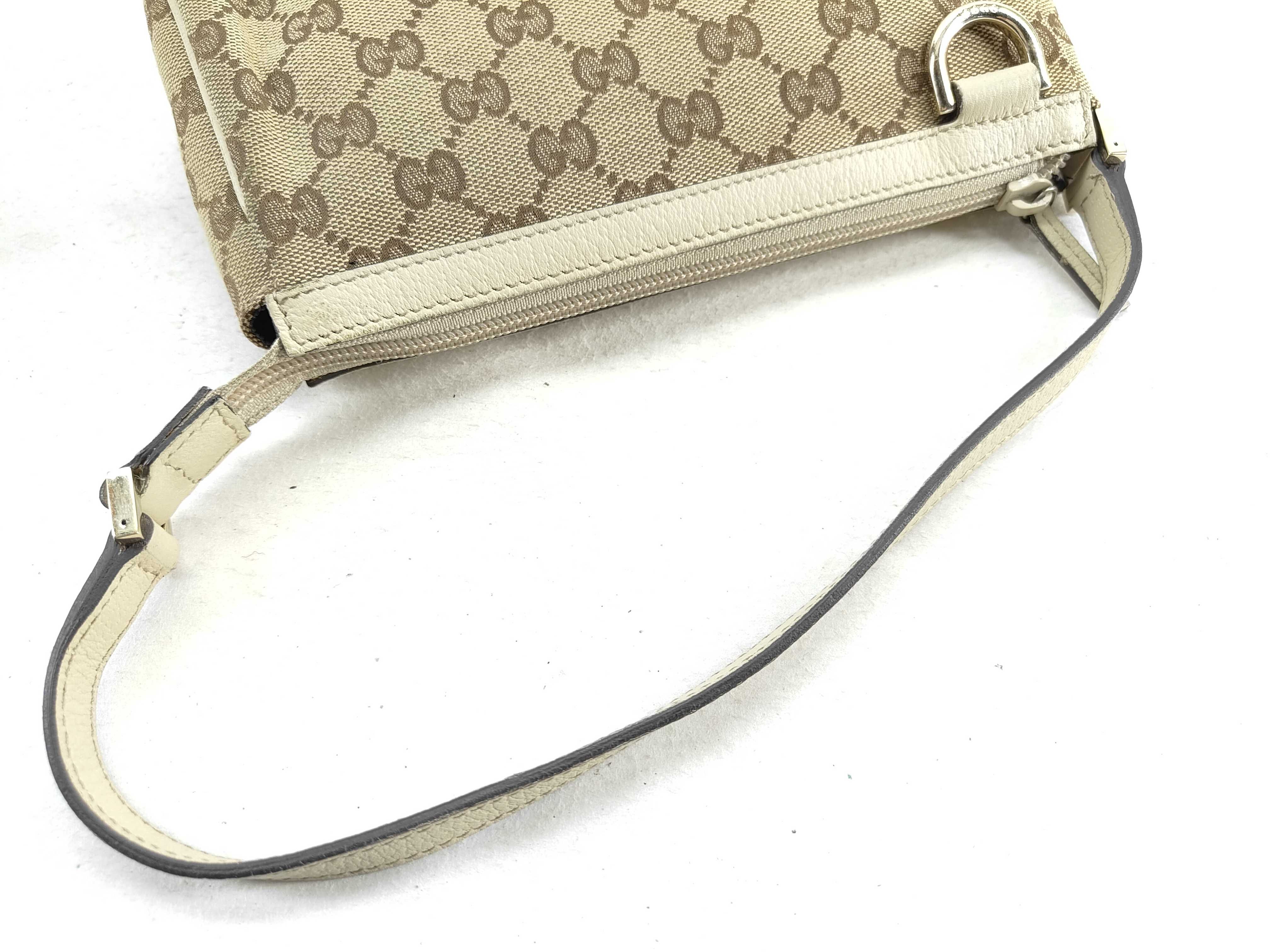 GG Canvas White GG Canvas Monogram Underarm Bag Shoulder Bag — view 4