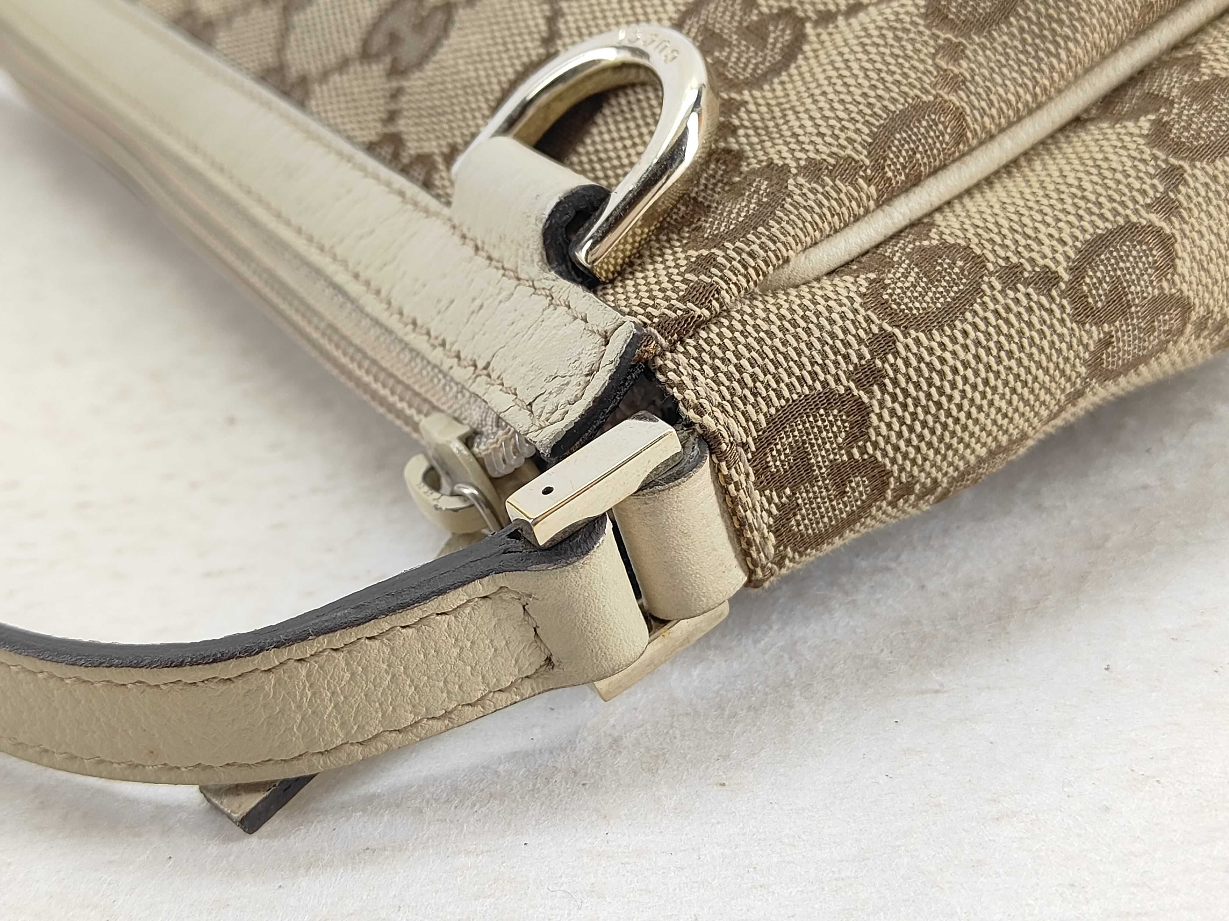 GG Canvas White GG Canvas Monogram Underarm Bag Shoulder Bag — view 6