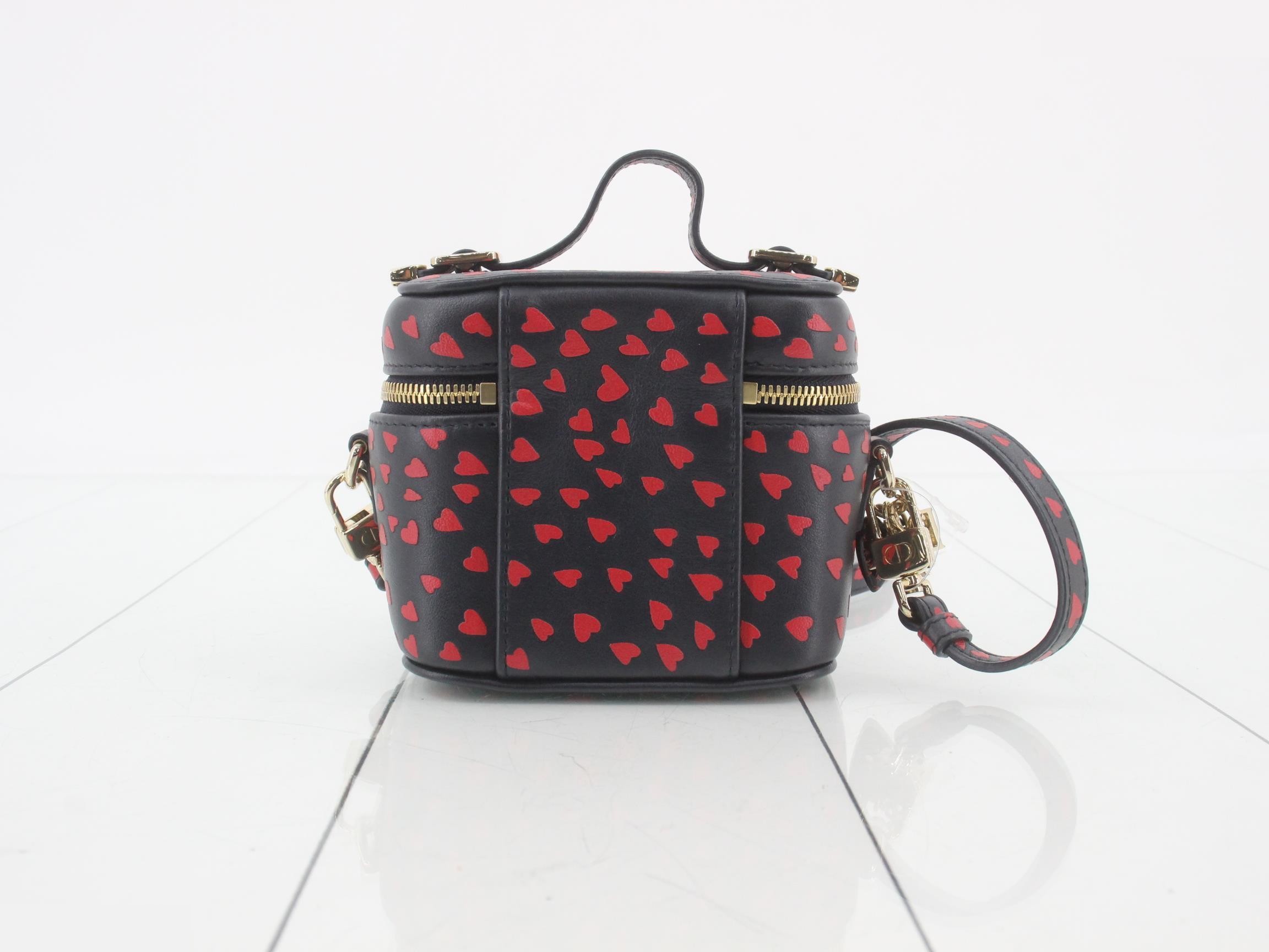 Lady Dior Micro Vanity Case, Heart Pattern, 2-Way — view 2