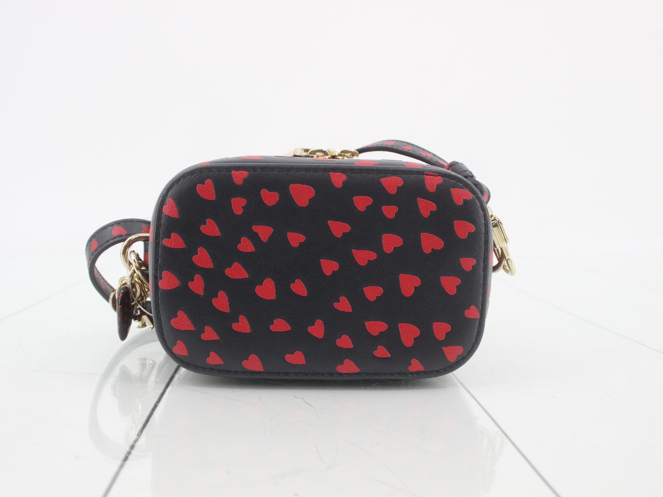 Lady Dior Micro Vanity Case, Heart Pattern, 2-Way — view 3