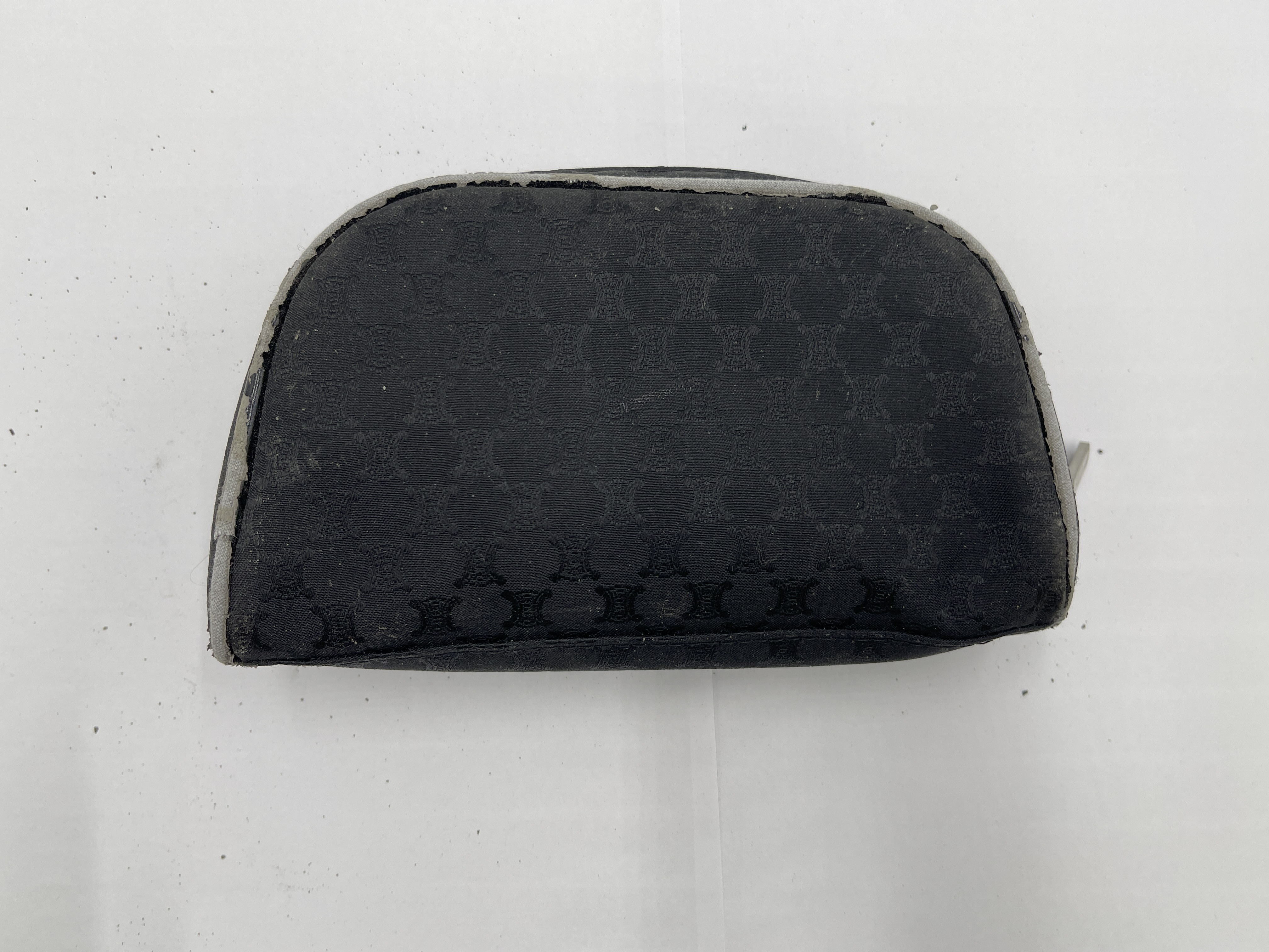 Triomphe Jacquard Canvas Pouch — view 2