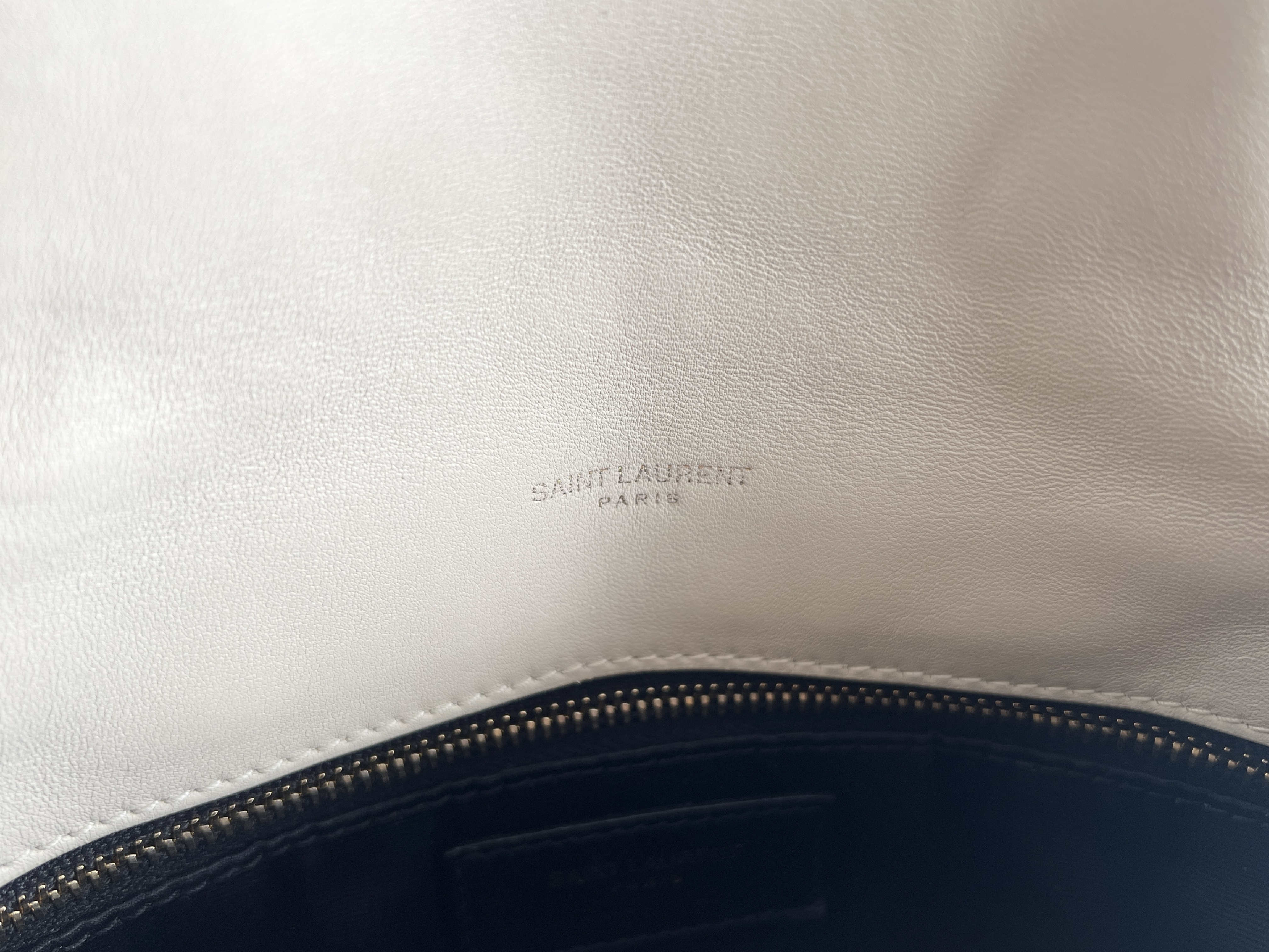 Loulou Puffer Quilted Cassandra Logo Leather Chain Shoulder Bag — view 6