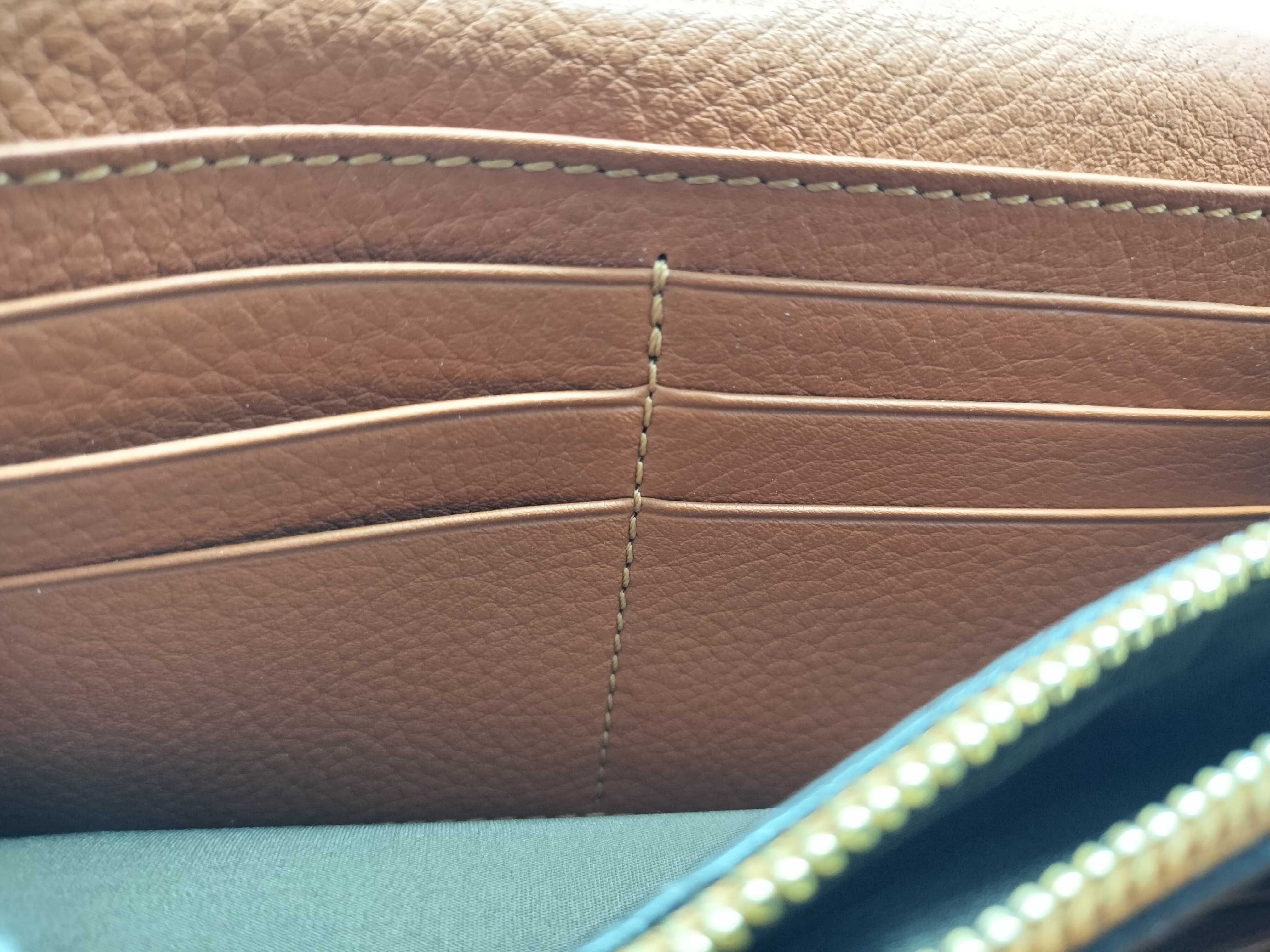 Marcie long leather wallet, brown, with box. — view 11