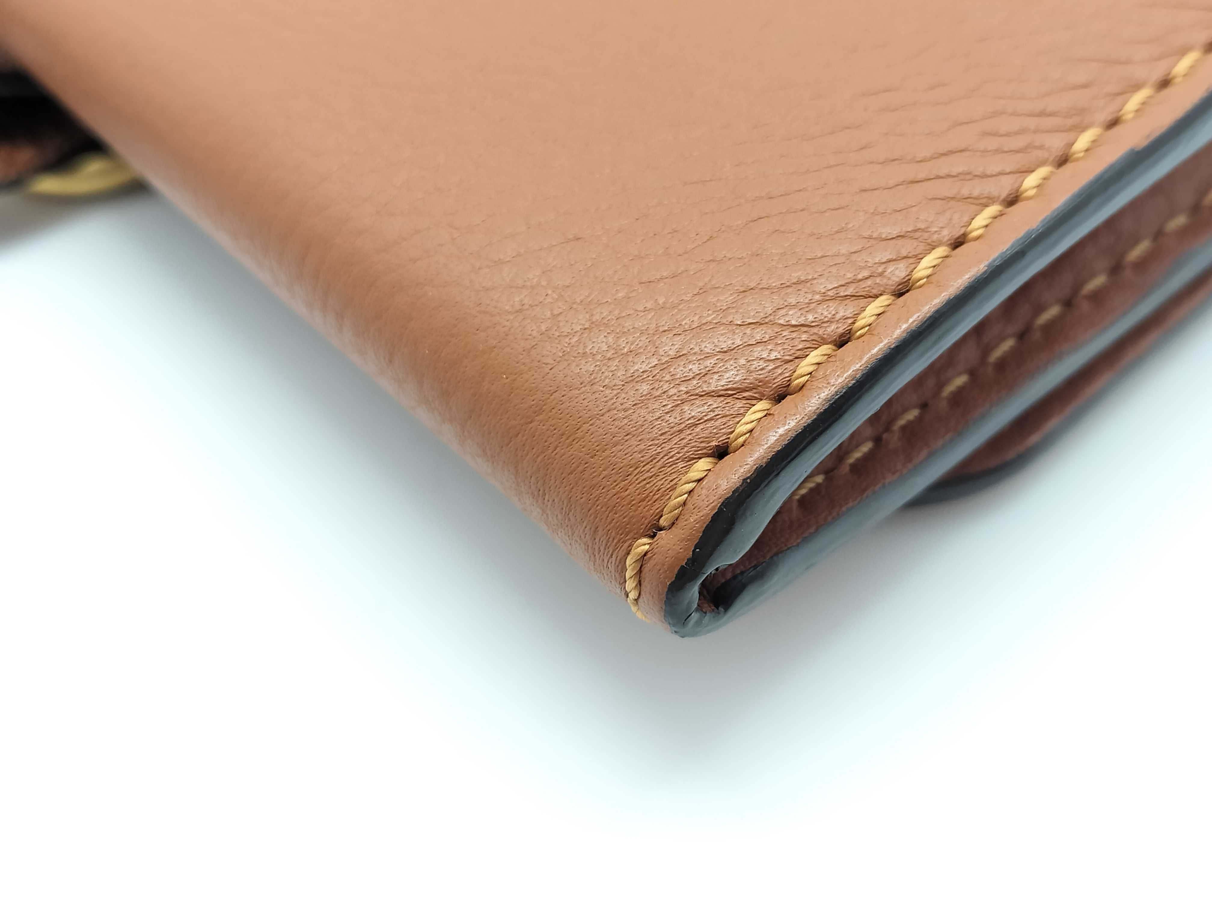 Marcie long leather wallet, brown, with box. — view 3