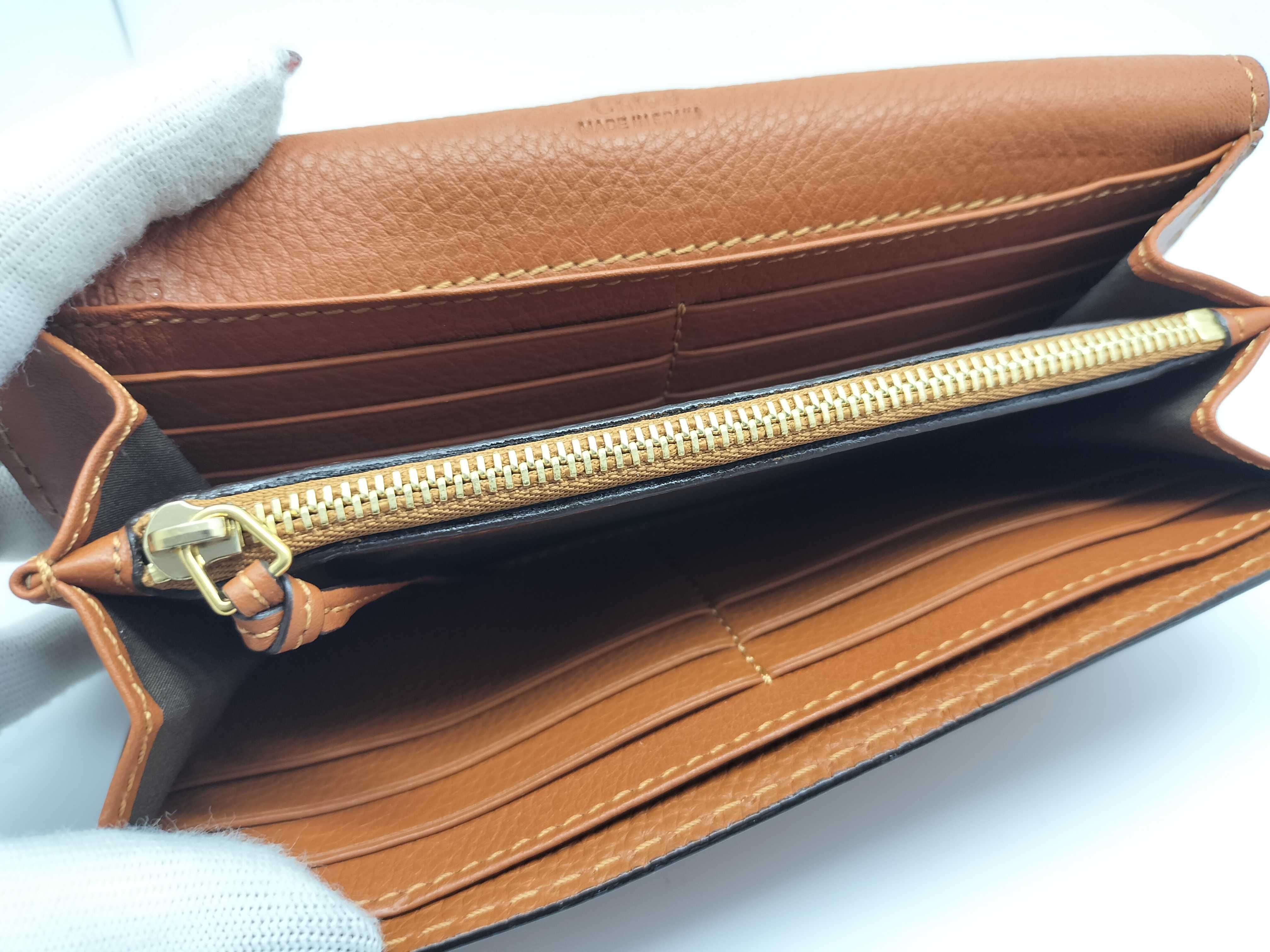 Marcie long leather wallet, brown, with box. — view 8