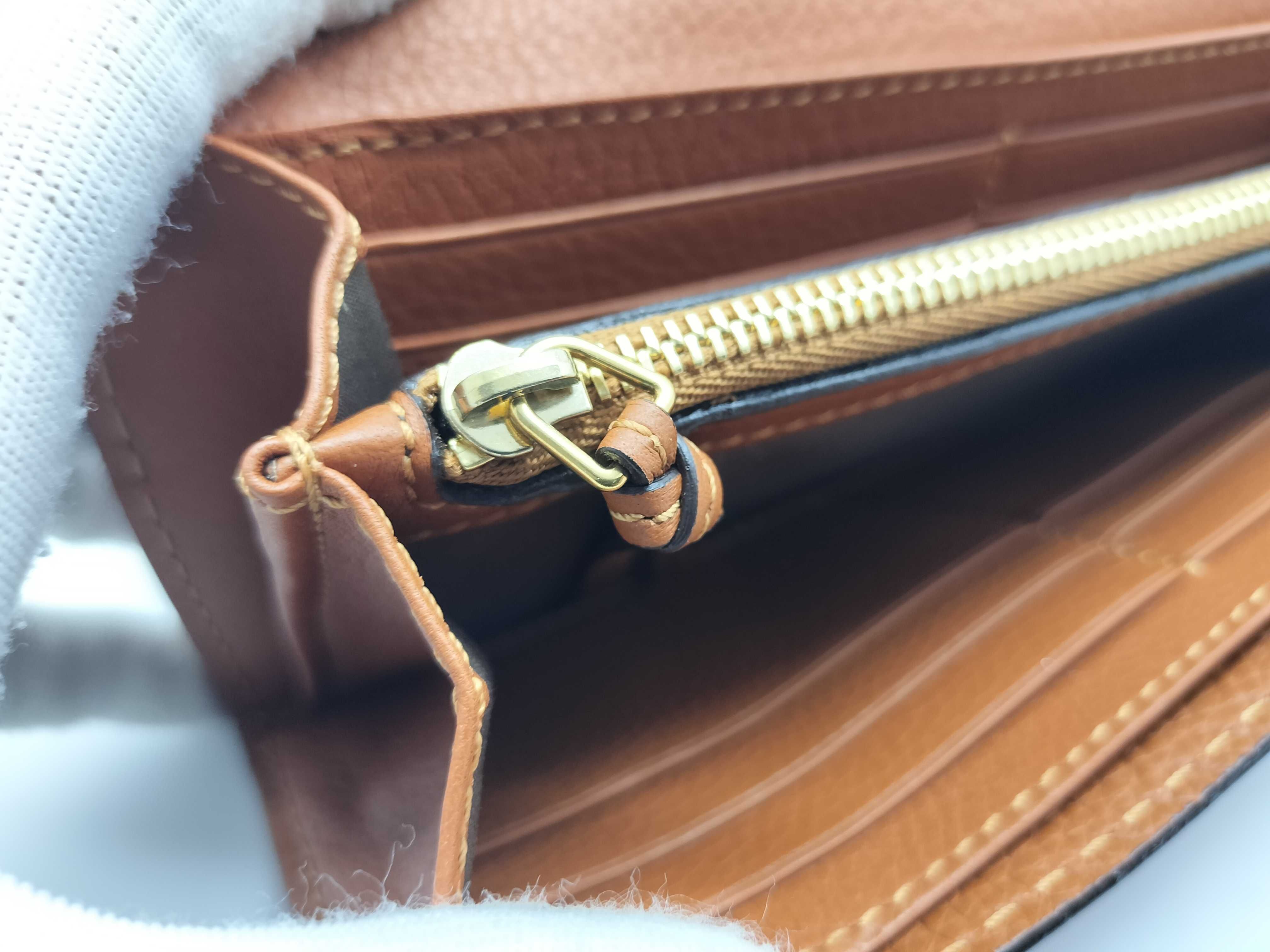 Marcie long leather wallet, brown, with box. — view 9