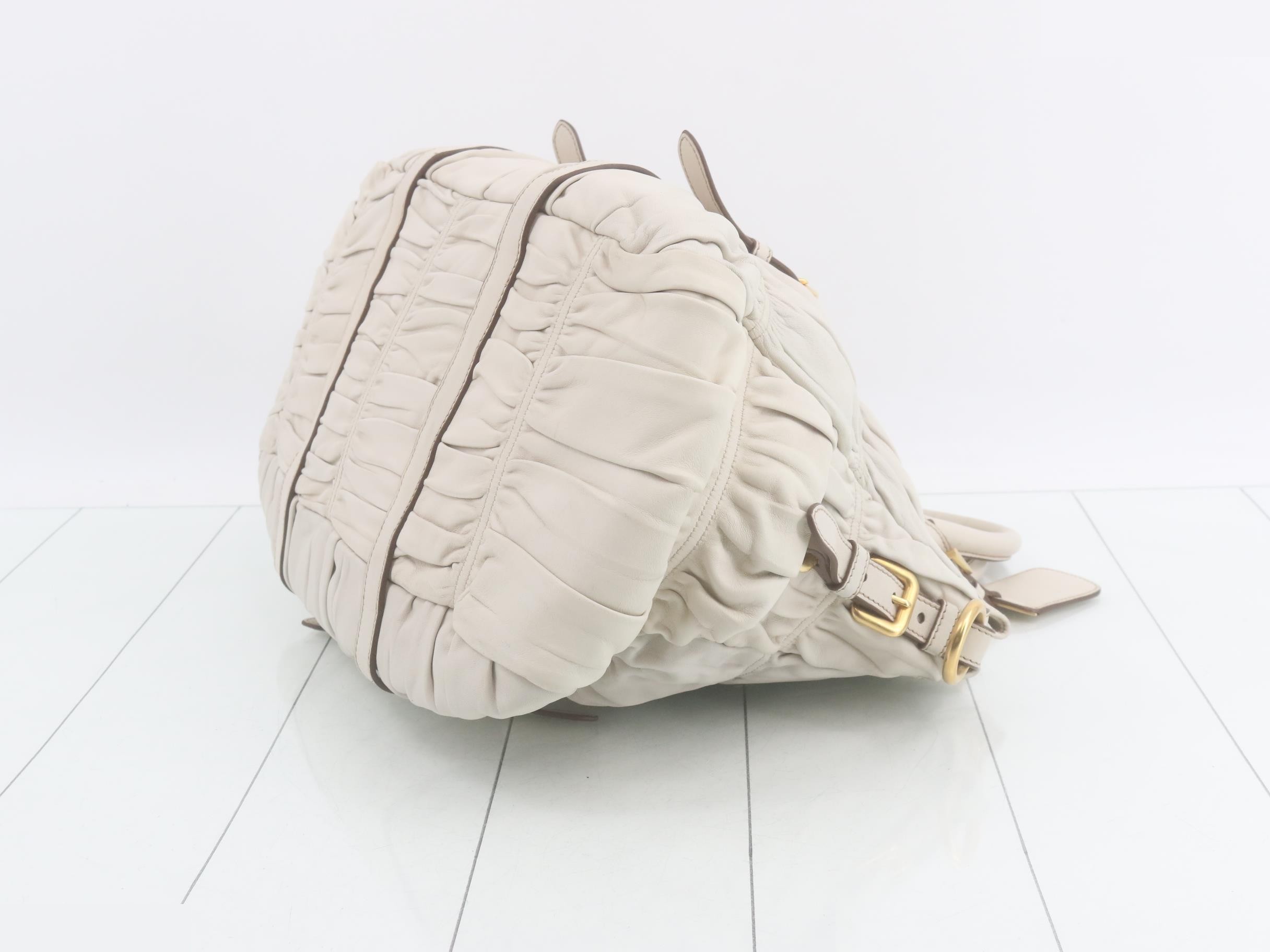 Gathered Tote Bag, 2-Way Bag with Shoulder Strap — view 6