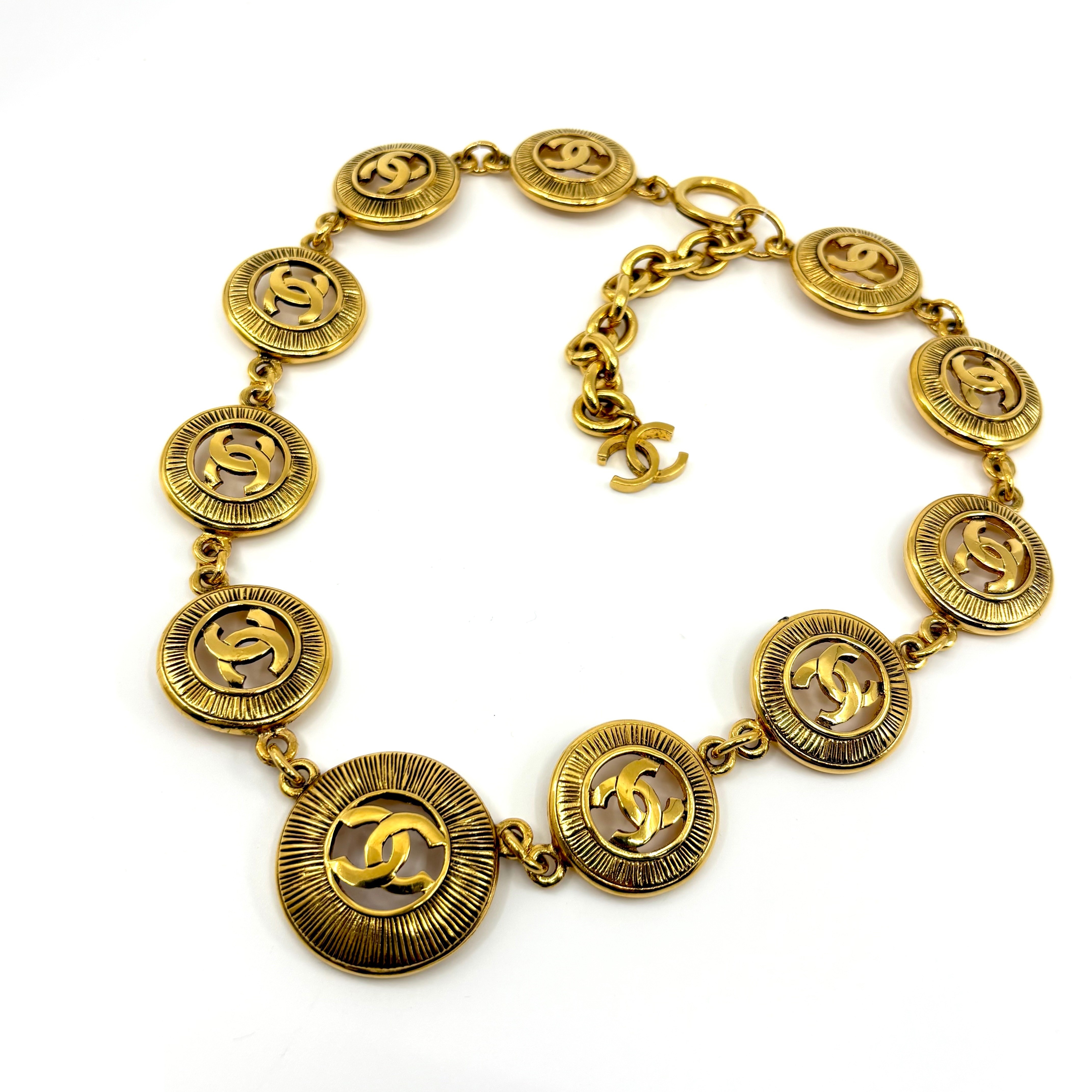 11-strand Coco Mark (precious metal) necklace/pendant, neck circumference approximately 50cm — view 2