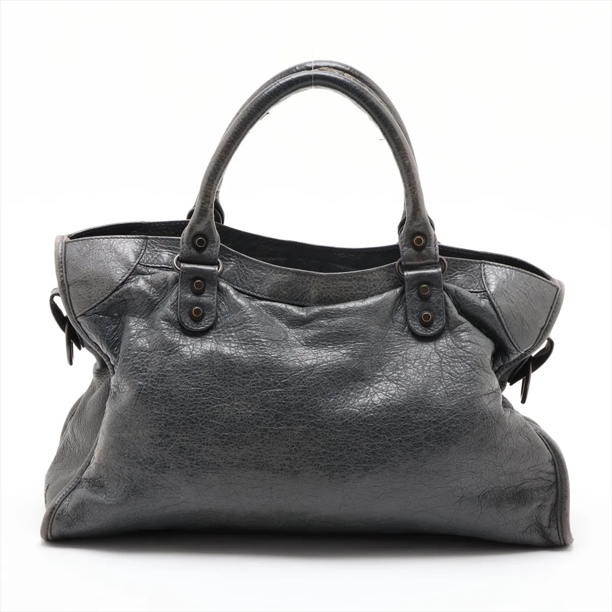 The City 115748 Leather 2-Way Handbag, Green, with Mirror — view 2
