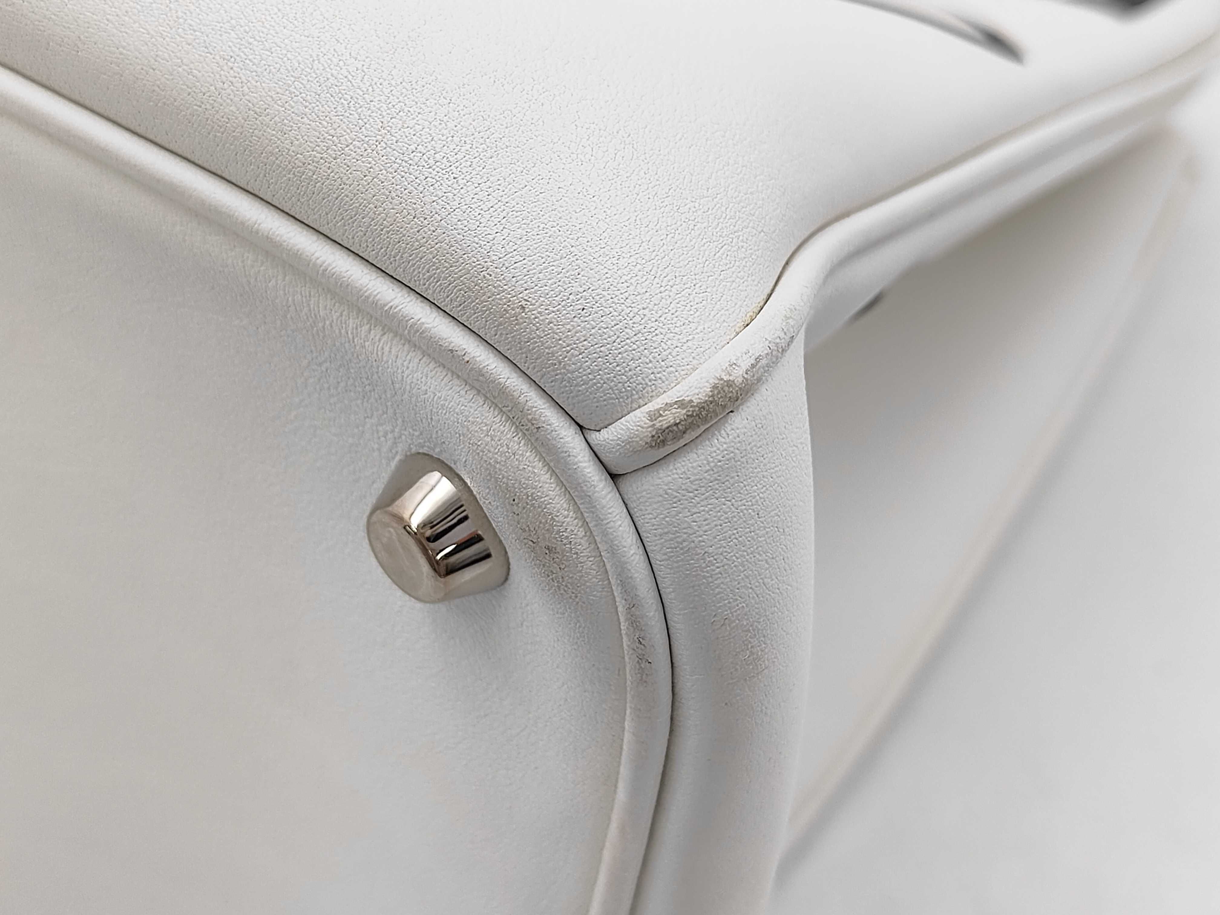 White Leather Paradise Collection Tote Bag — view 7