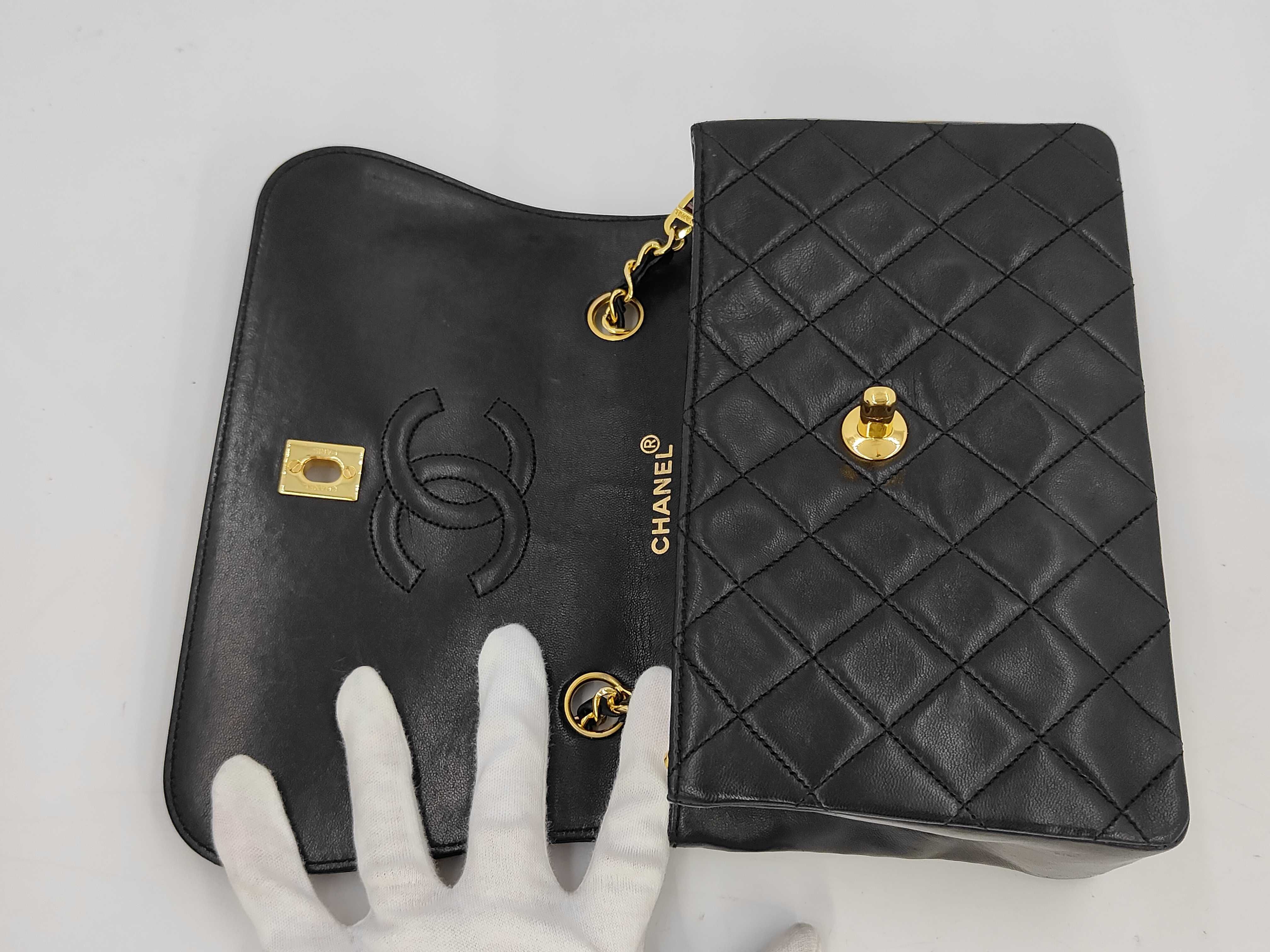 Lambskin Matelassé Chain Shoulder Bag with Pouch — view 13