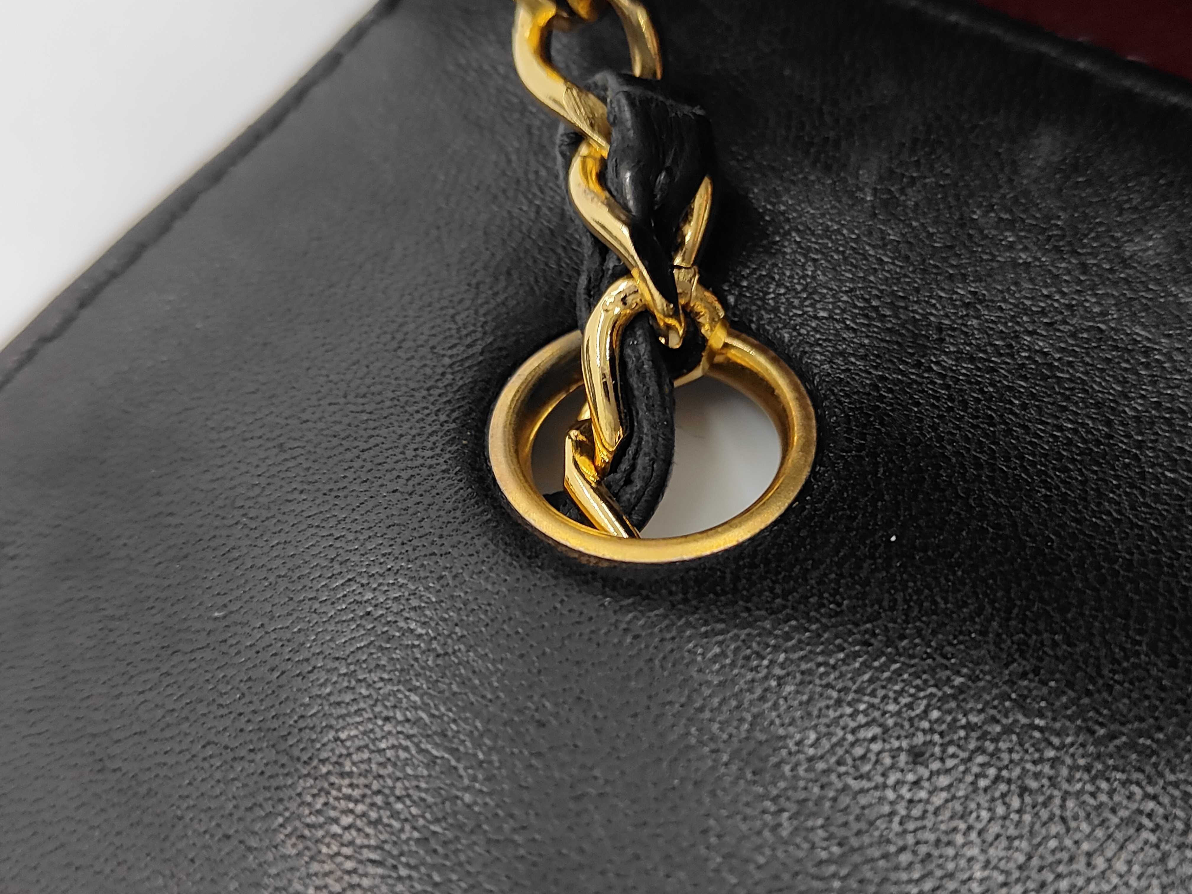 Lambskin Matelassé Chain Shoulder Bag with Pouch — view 7