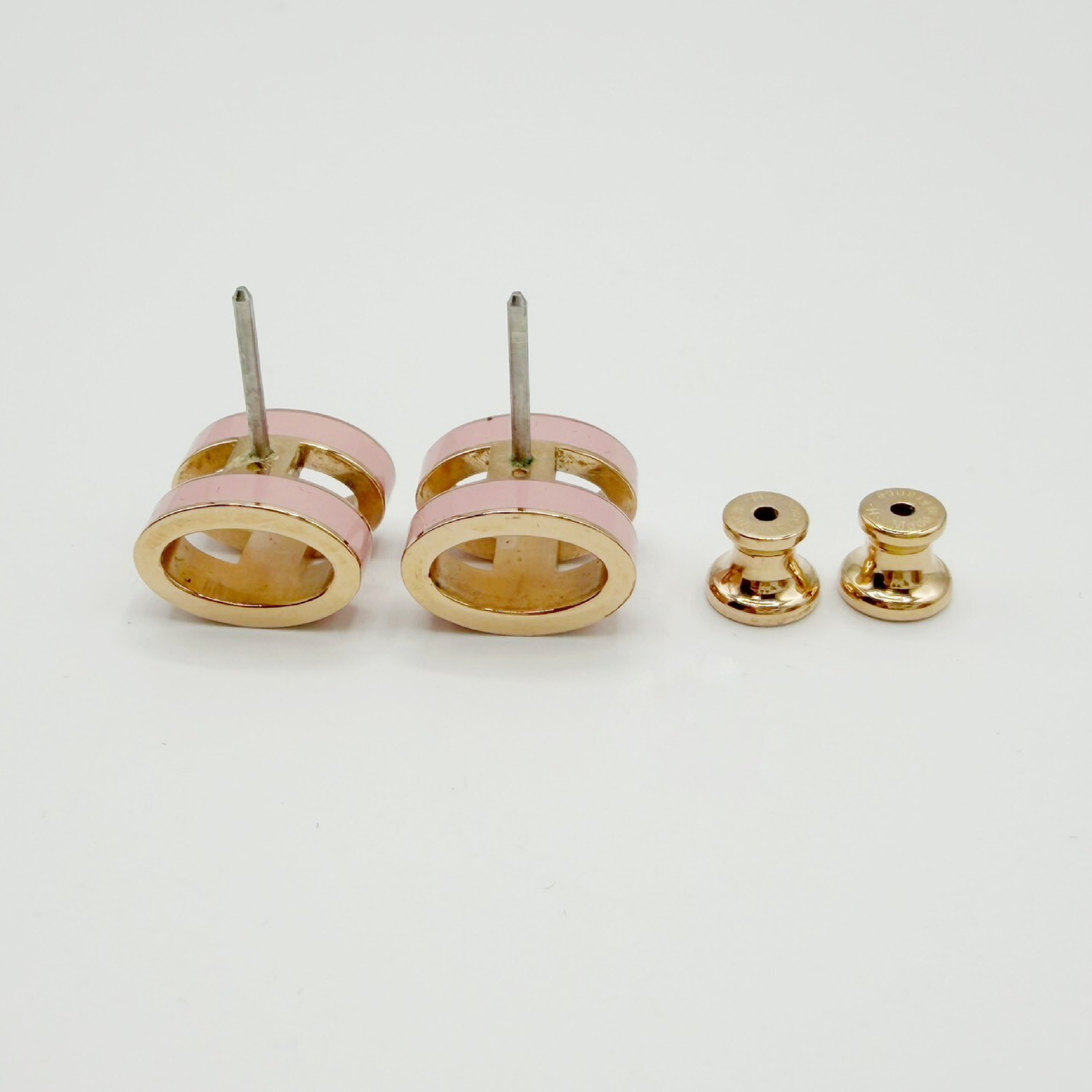 Pop H Earrings, GP Pink x Gold Earrings — view 5