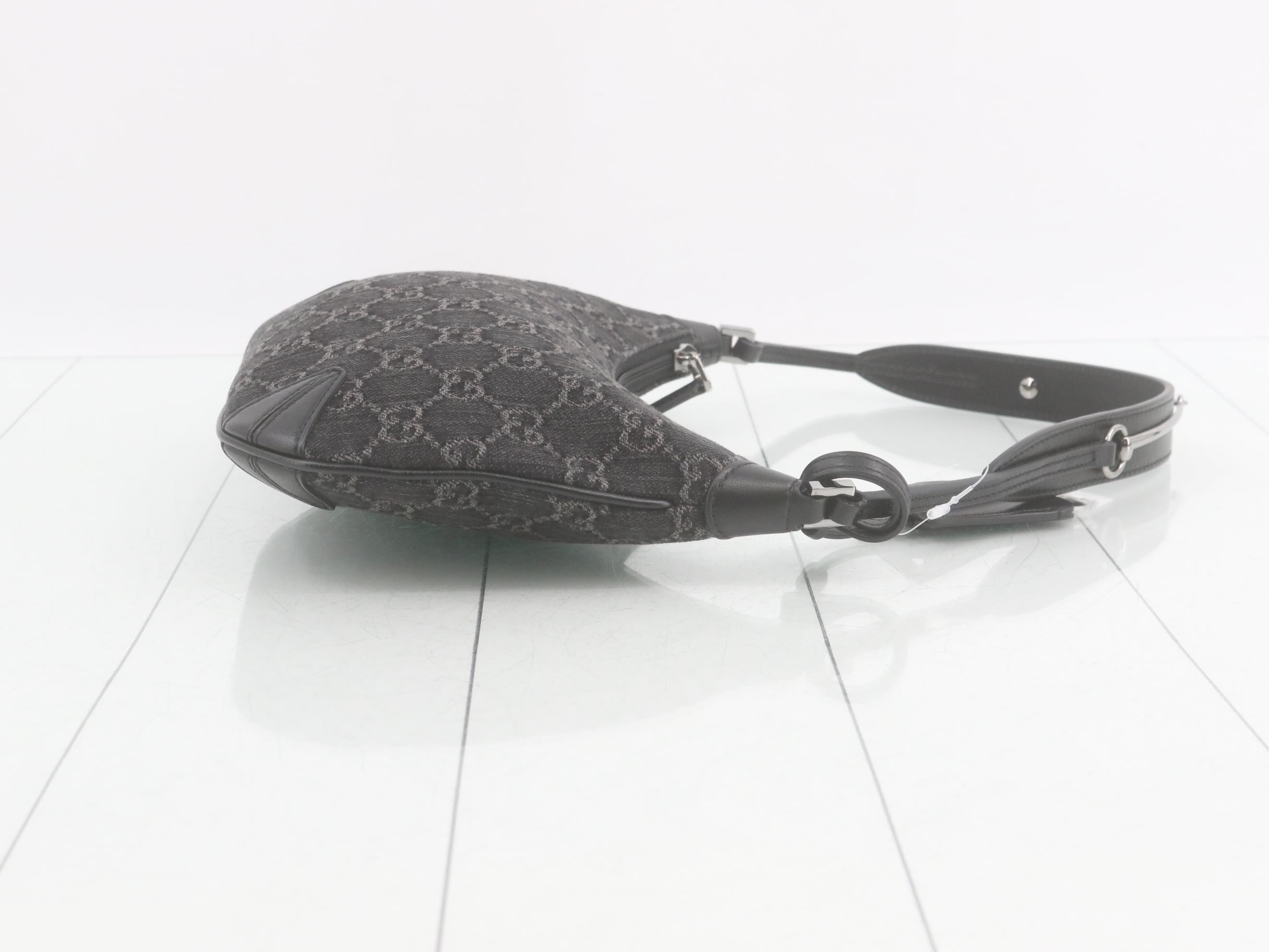 Denim Horsebit Bag GG — view 3
