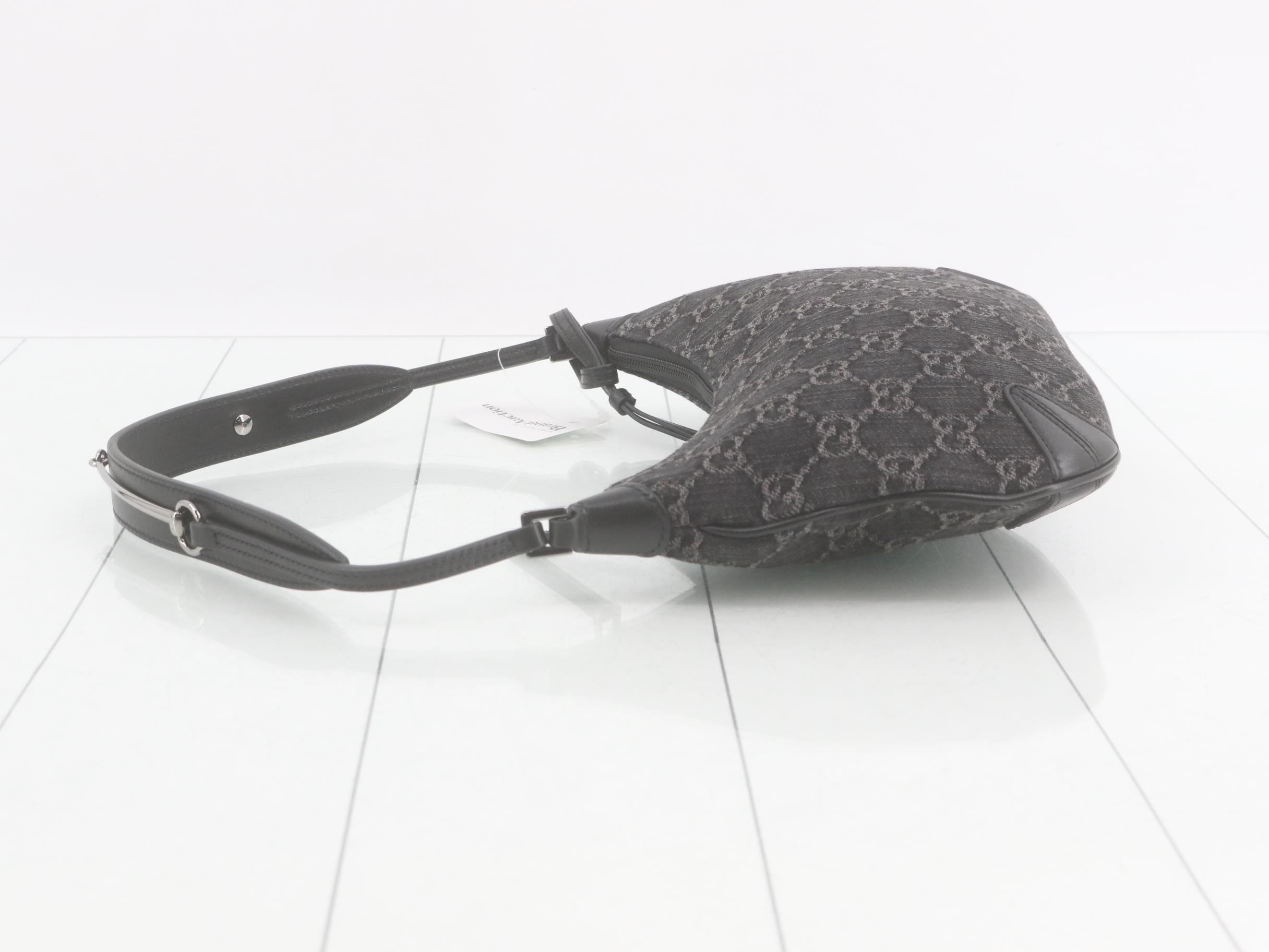 Denim Horsebit Bag GG — view 4
