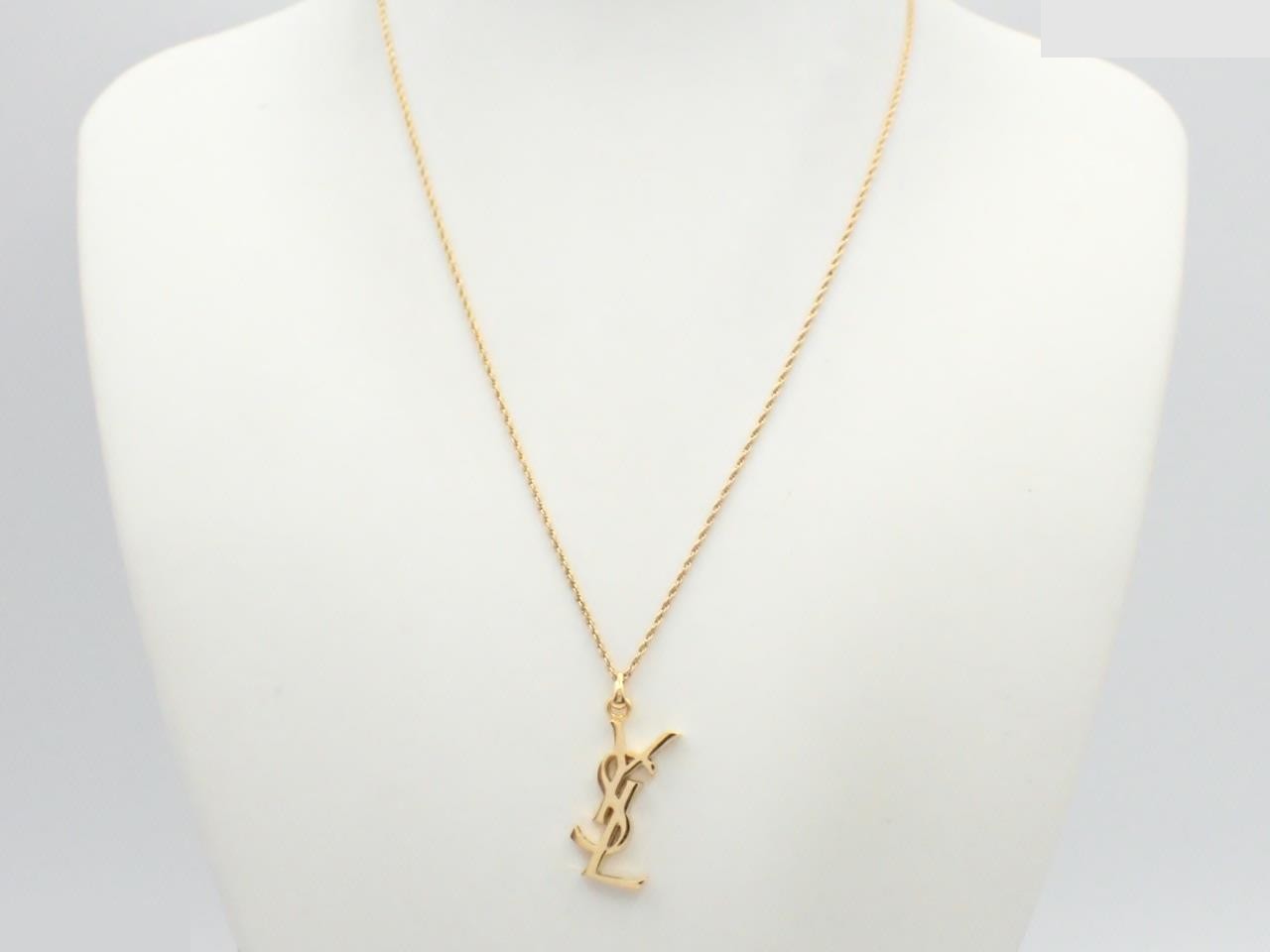 Logo: Precious metals, necklace, pendant, chain approx. 47cm — view 3