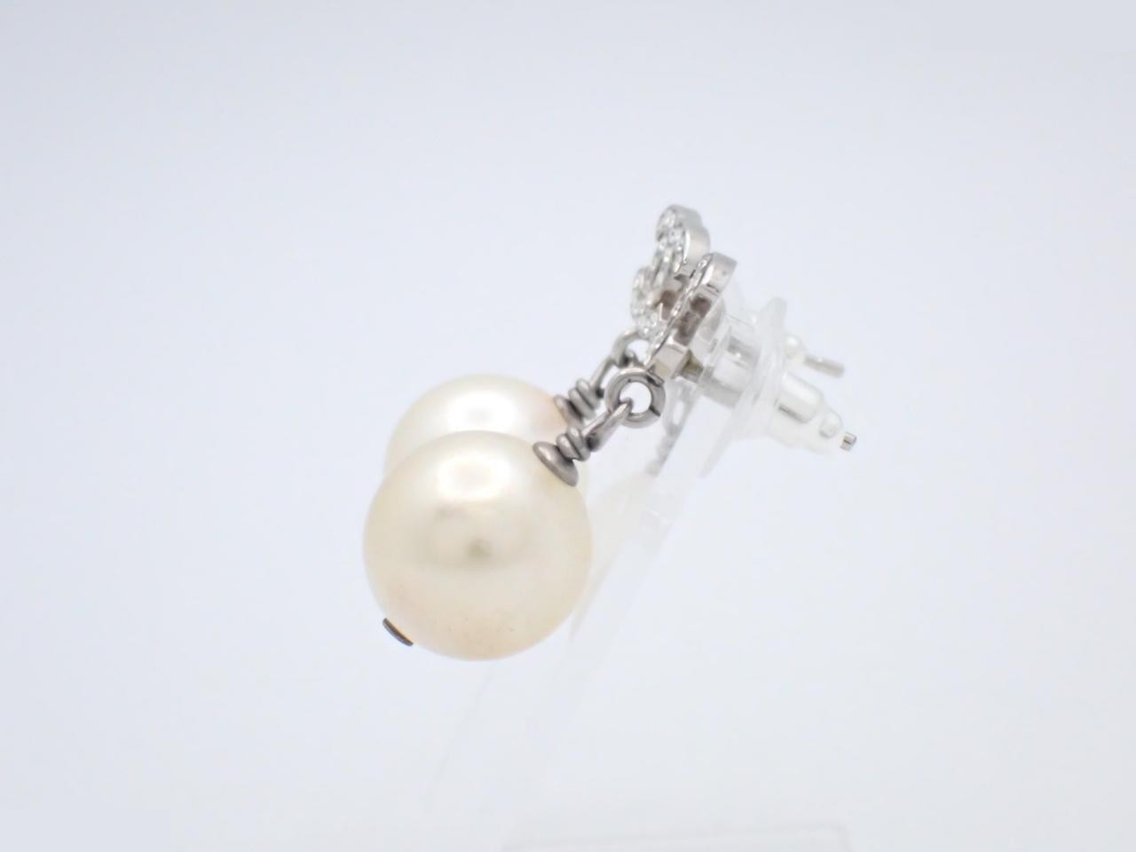 Coco Mark Silver Earrings — view 3