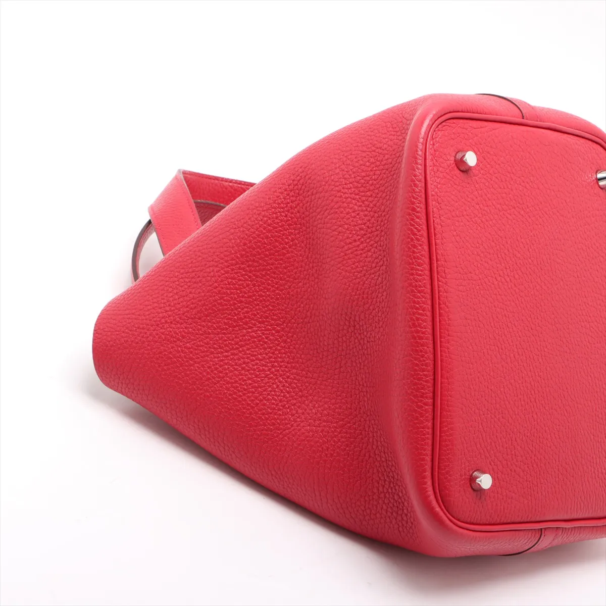 Hermès Picotin Lock 22 MM, Taurillon Clemence leather, Rouge Casaque, Silver hardware, C: 2018 — view 4