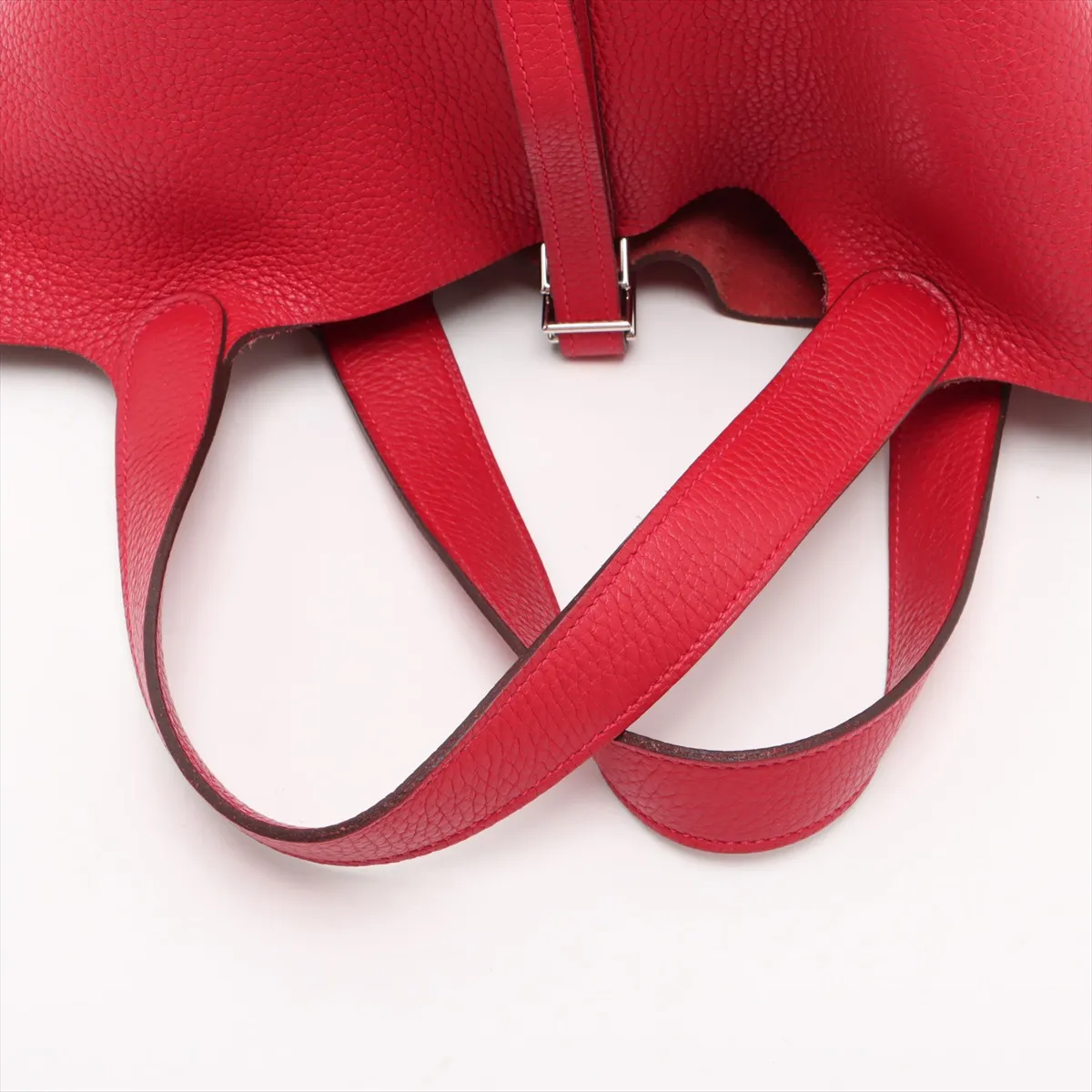 Hermès Picotin Lock 22 MM, Taurillon Clemence leather, Rouge Casaque, Silver hardware, C: 2018 — view 5