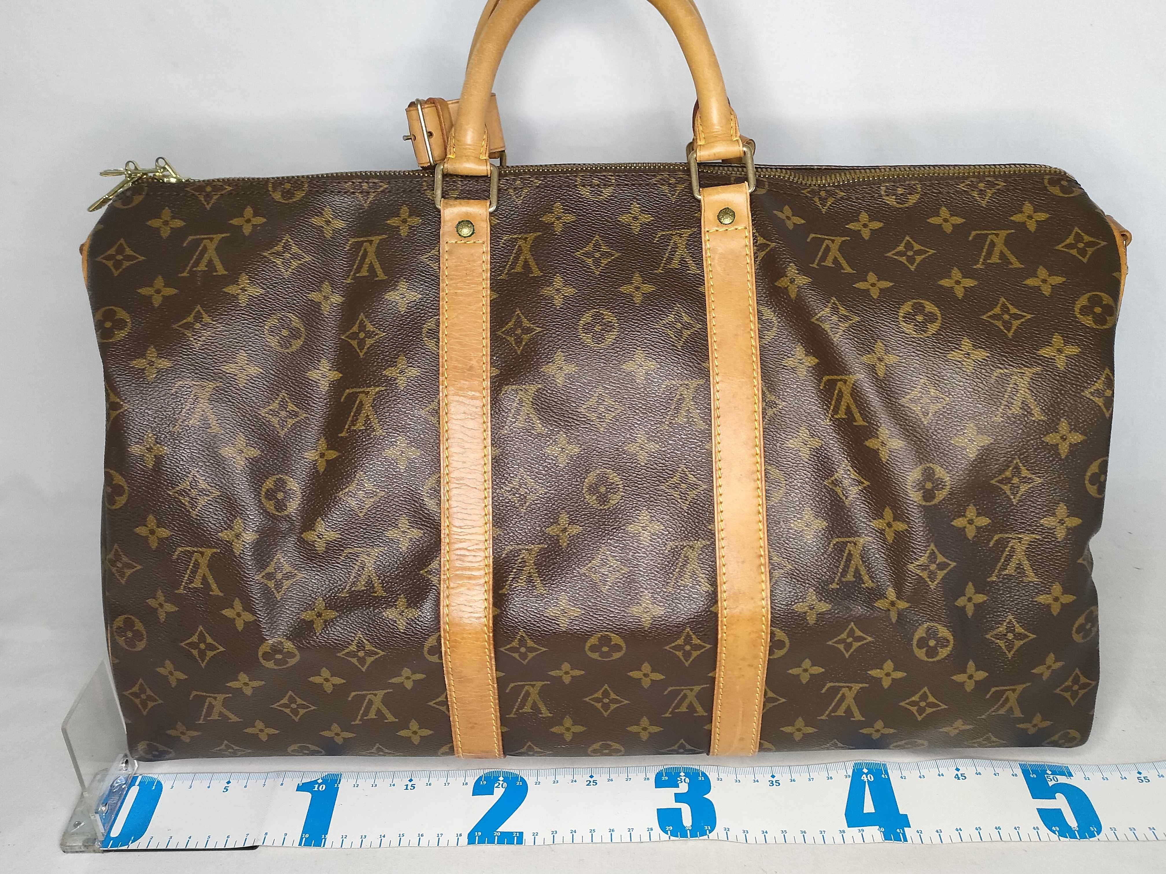 Monogram Louis Vuitton Keepall Bandoulière Boston Bag — view 2