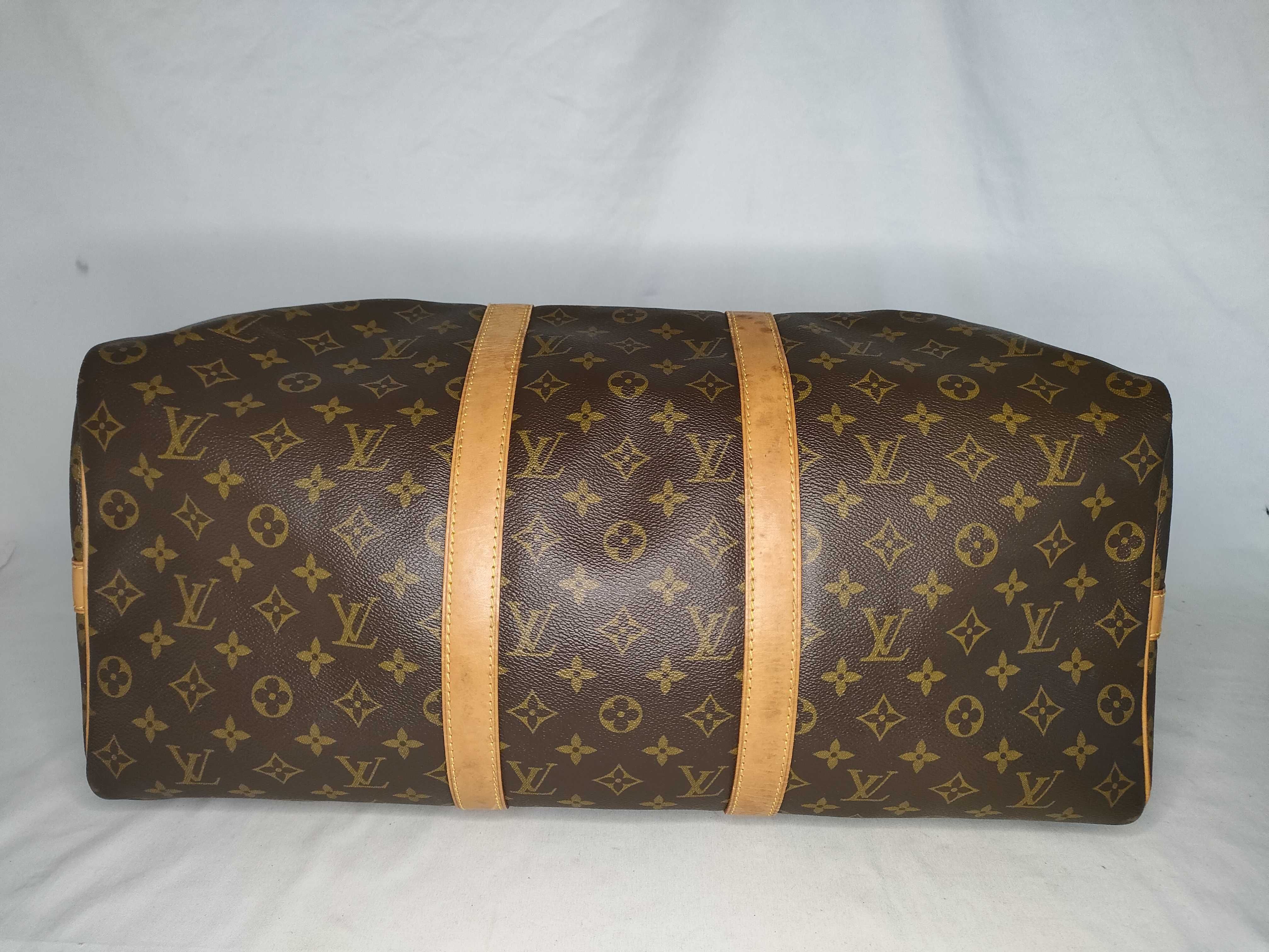 Monogram Louis Vuitton Keepall Bandoulière Boston Bag — view 8