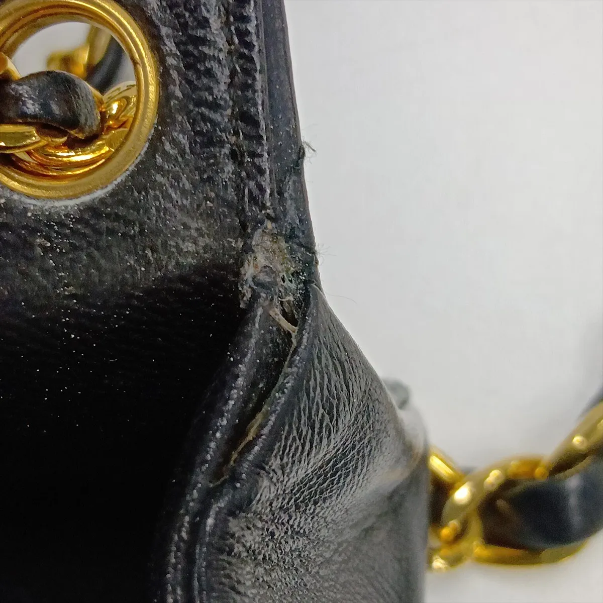 Matelassé Lambskin Waist Pouch, Push-Lock, Black with Gold Hardware — view 15