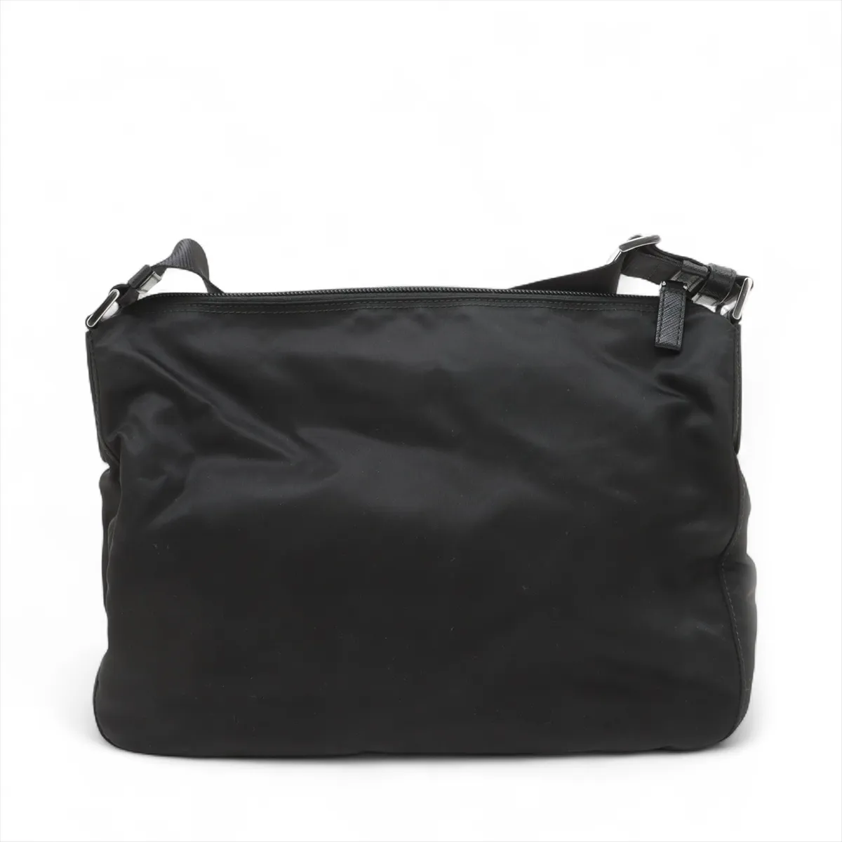 Tessuto Nylon x Leather Shoulder Bag Black 1BC421 — view 2