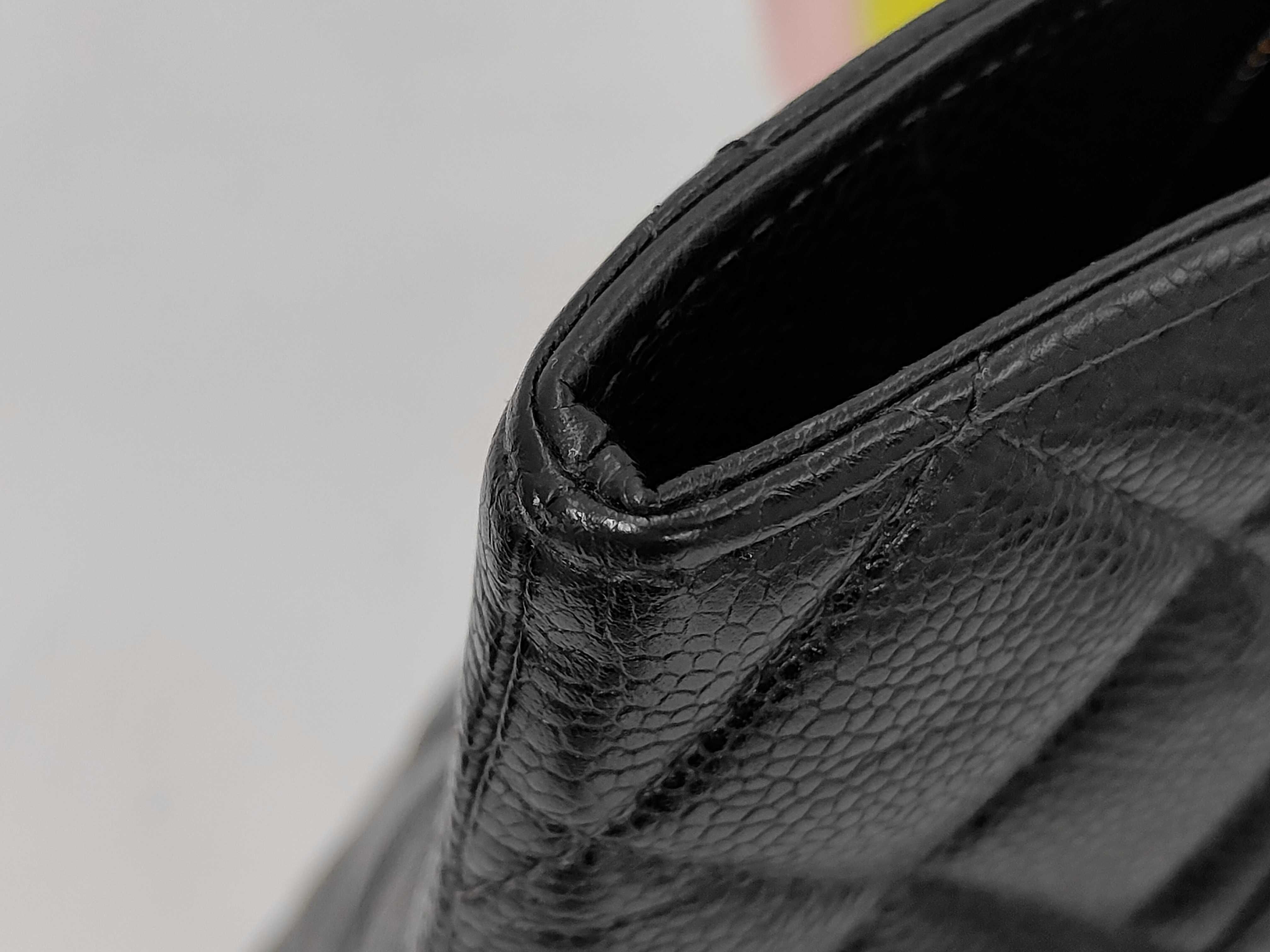 Caviar Skin Reissue Tote Bag (Black) — view 14