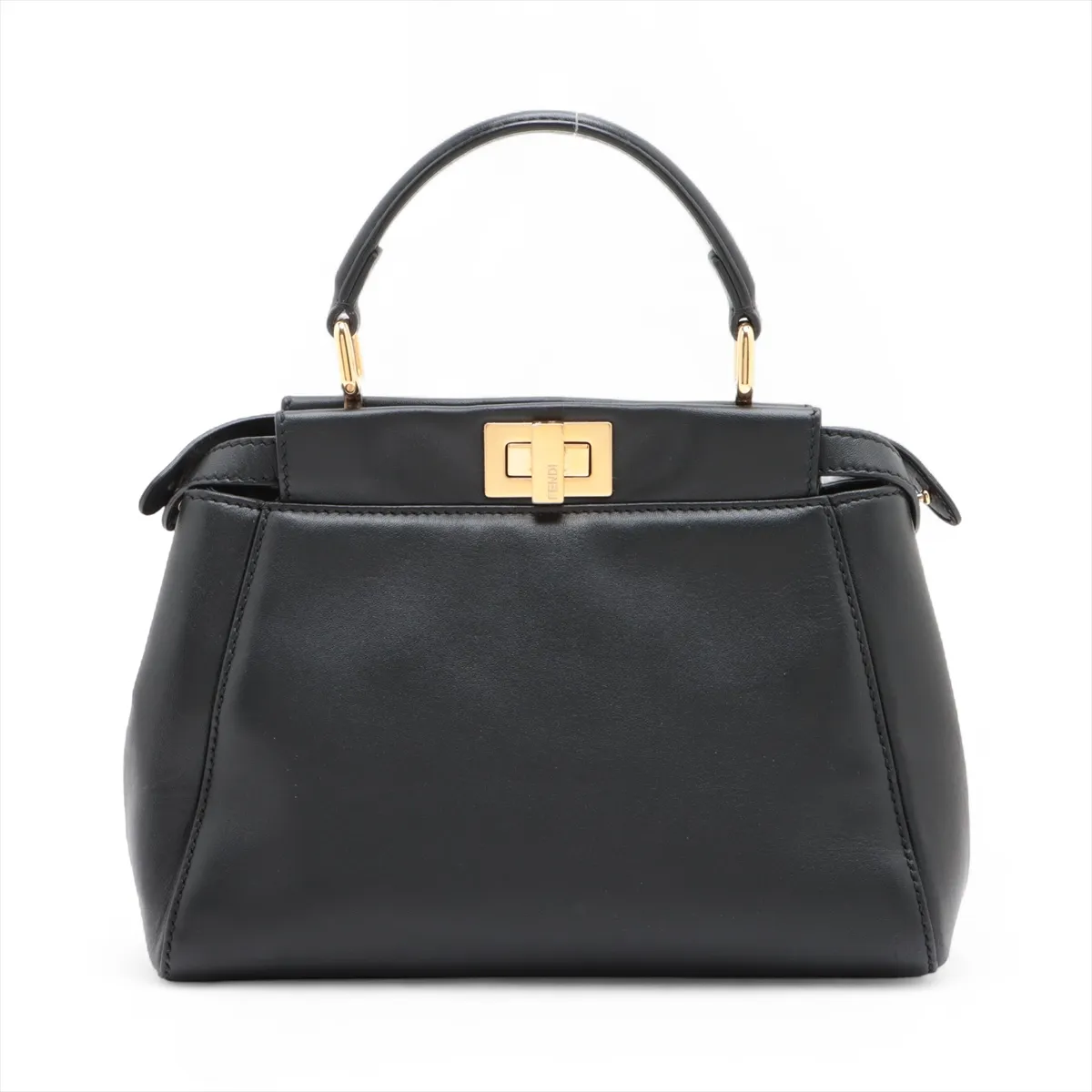 Mini Peekaboo Leather 2WAY Handbag Black 8BN244 — view 2