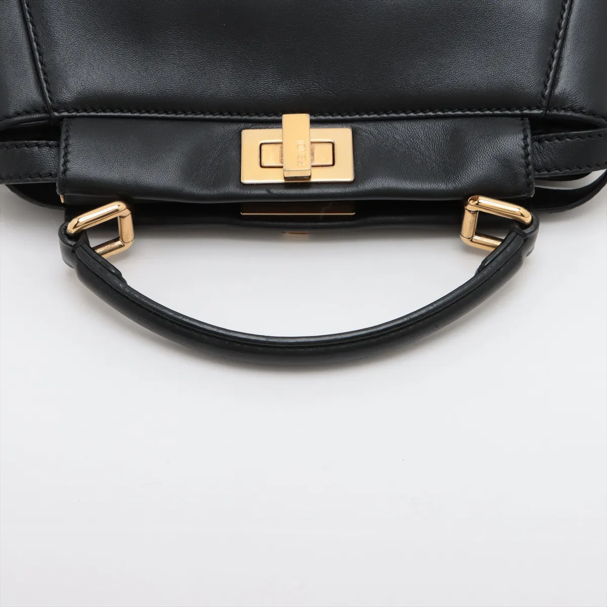Mini Peekaboo Leather 2WAY Handbag Black 8BN244 — view 5