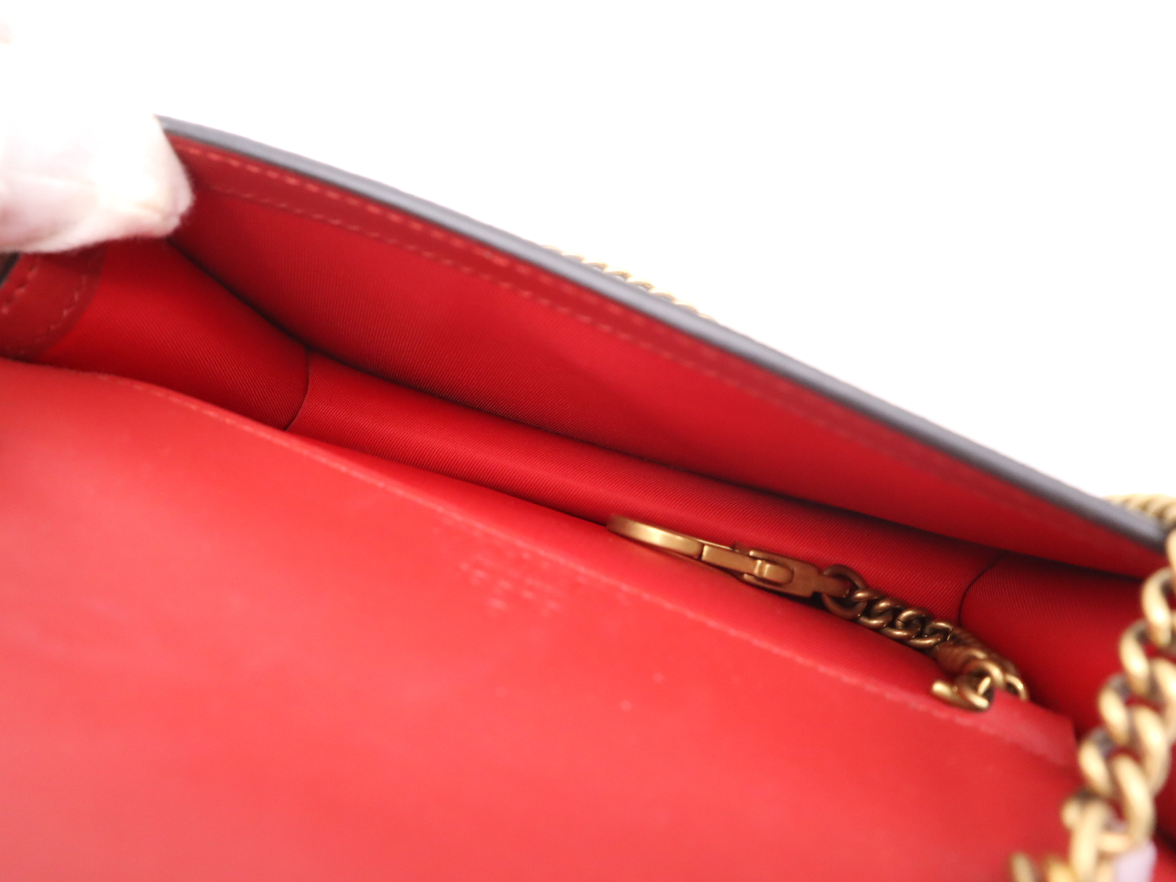 481291 Canvas x Leather GG Supreme Beige Gold Hardware Shoulder Bag — view 11
