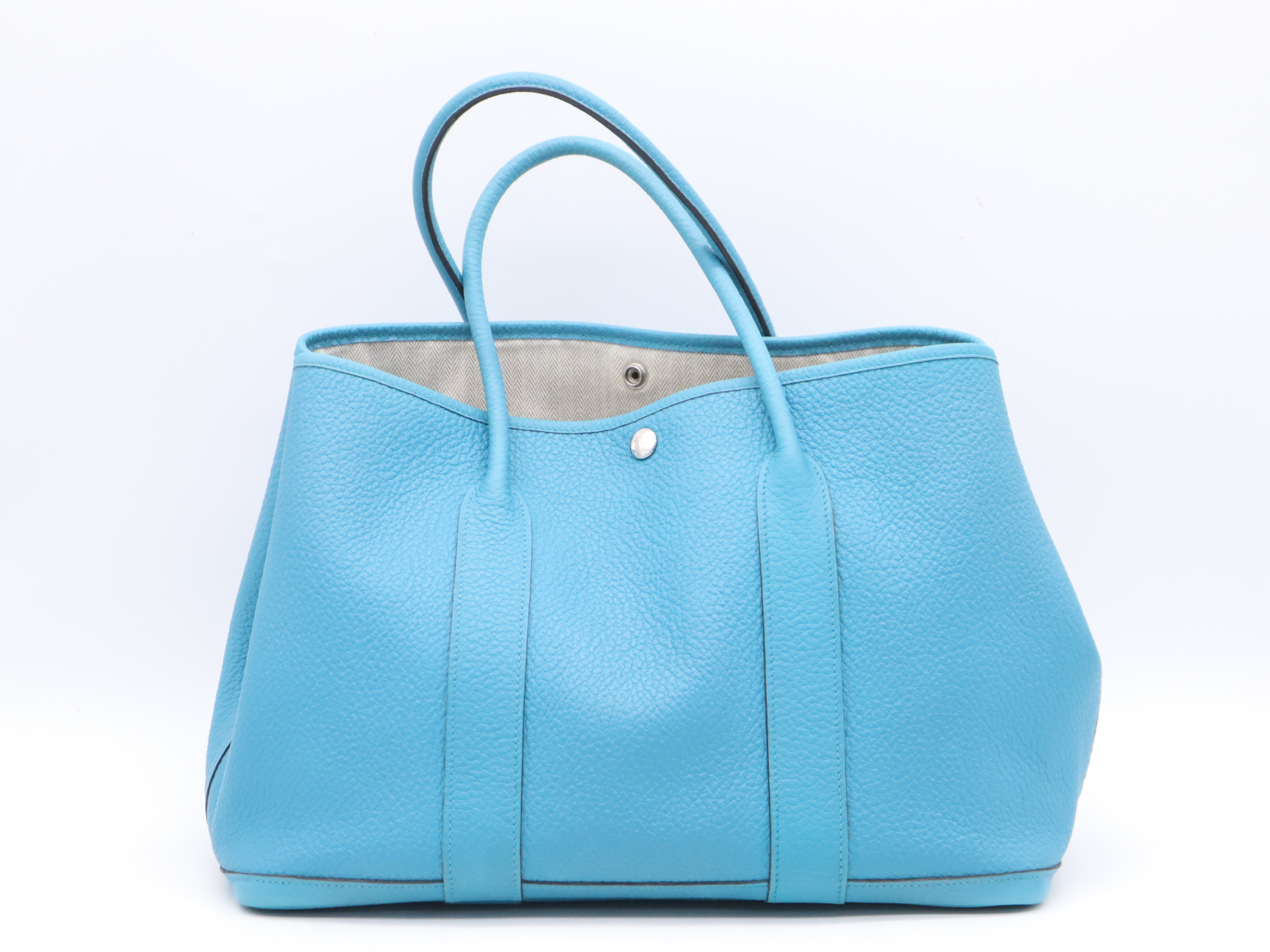 Toile Officier Garden Party PM Light Blue R stamp 2014 Handbag — view 2