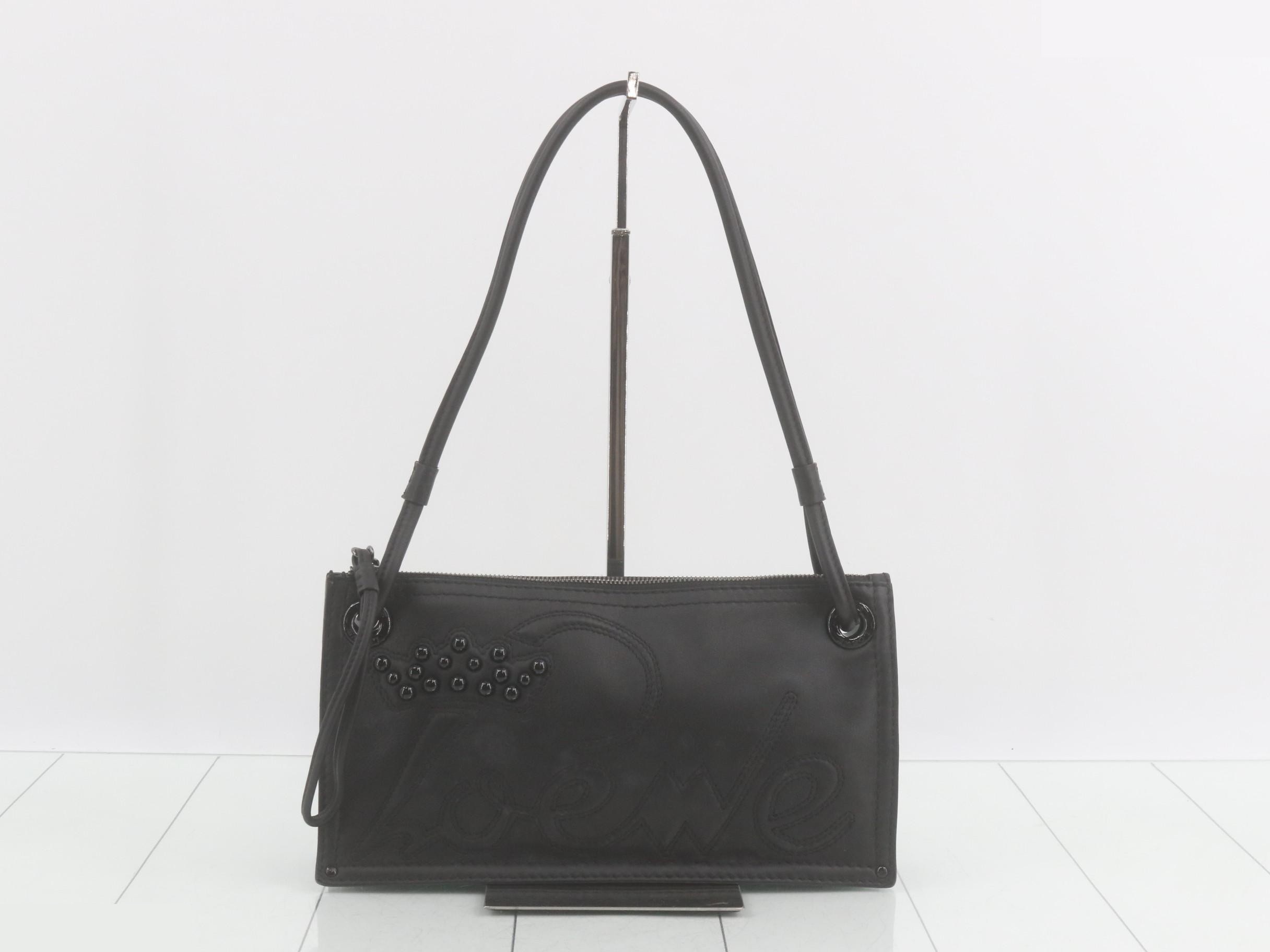 Other lines: One-shoulder bag, shopper tote, leather, black