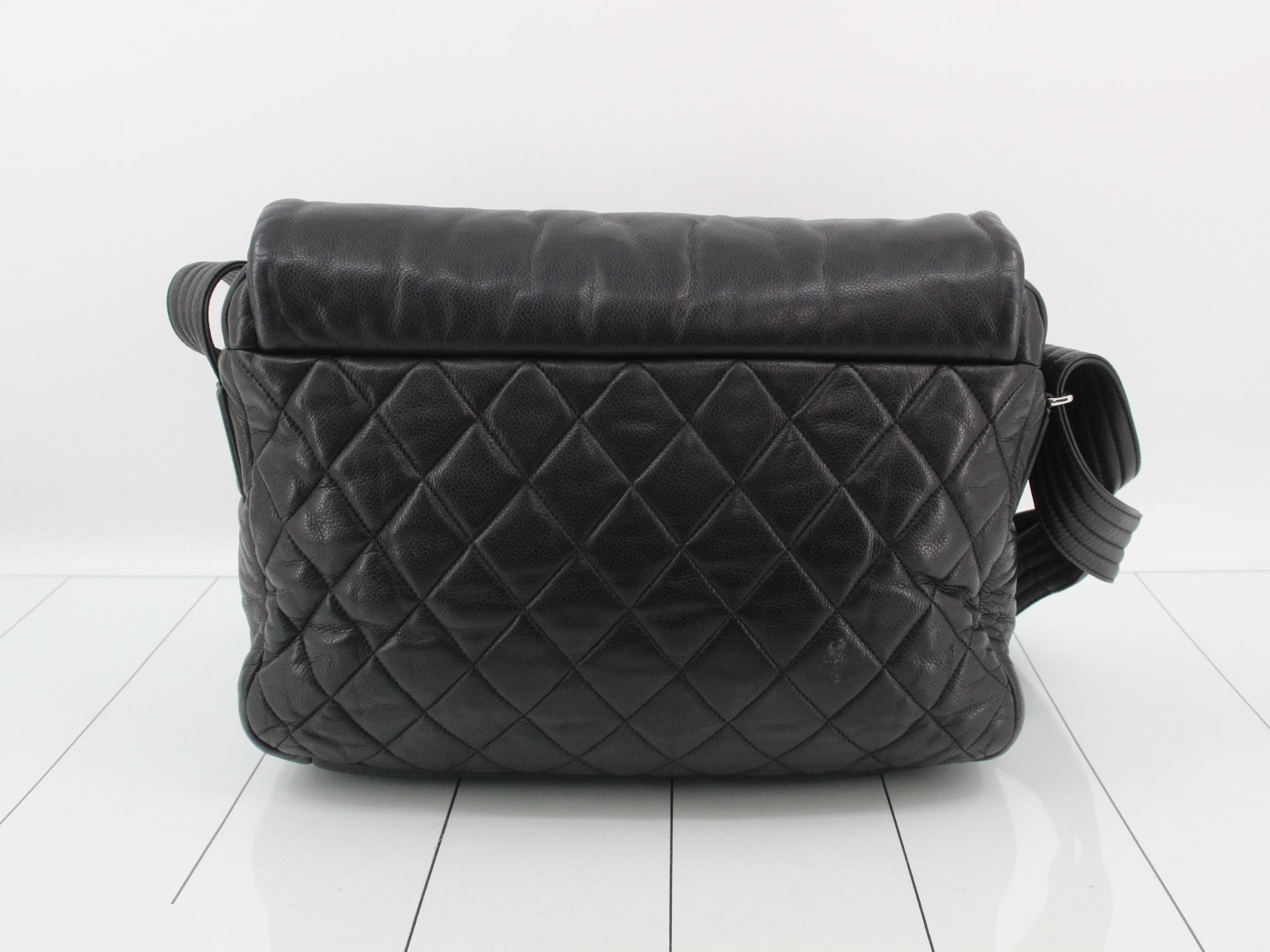 Coco Cocoon Caviar Skin Shoulder Bag, Black — view 2