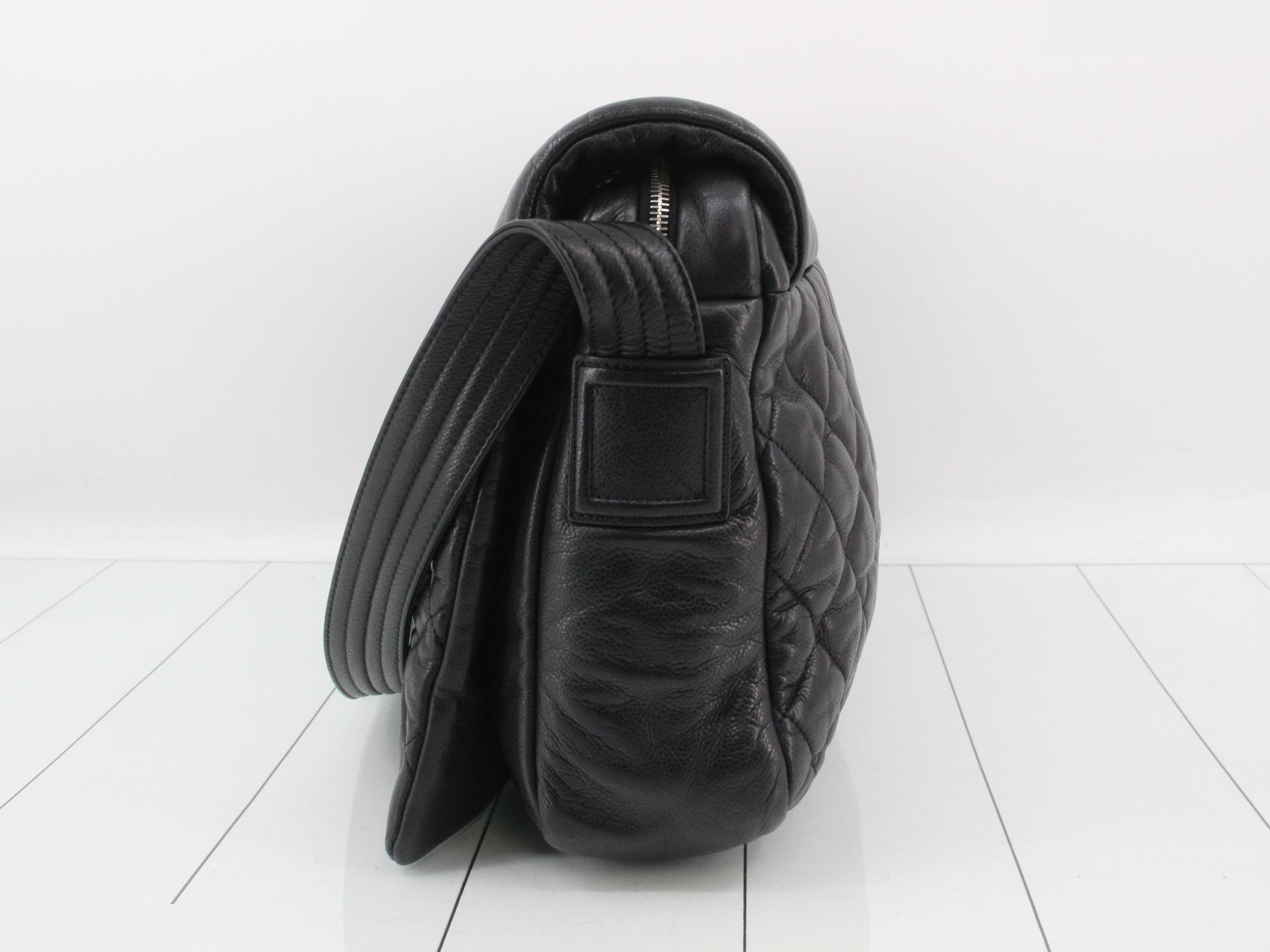 Coco Cocoon Caviar Skin Shoulder Bag, Black — view 3