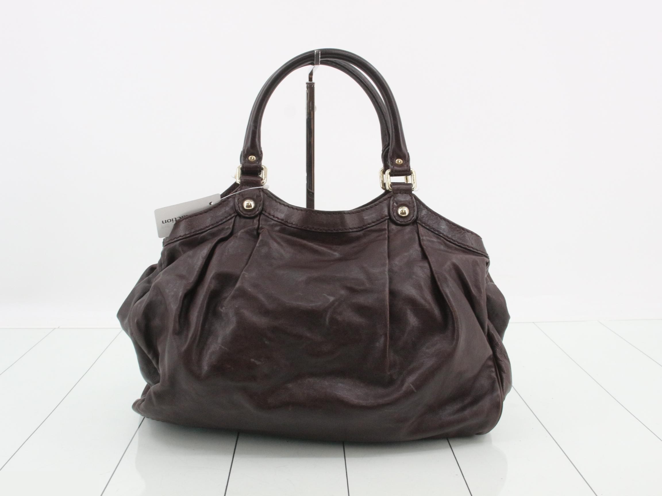 Leather Interlocking Tote Bag — view 2