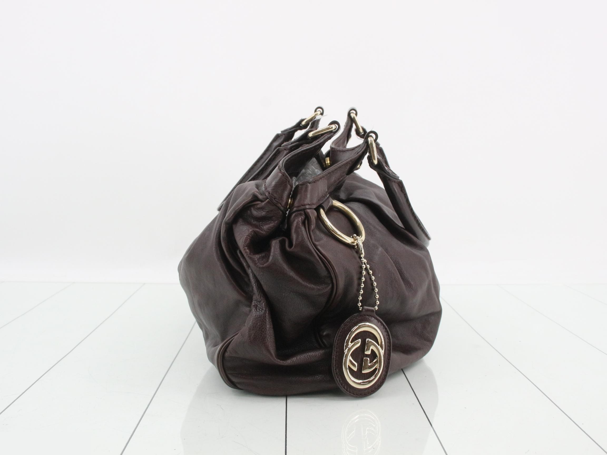 Leather Interlocking Tote Bag — view 4
