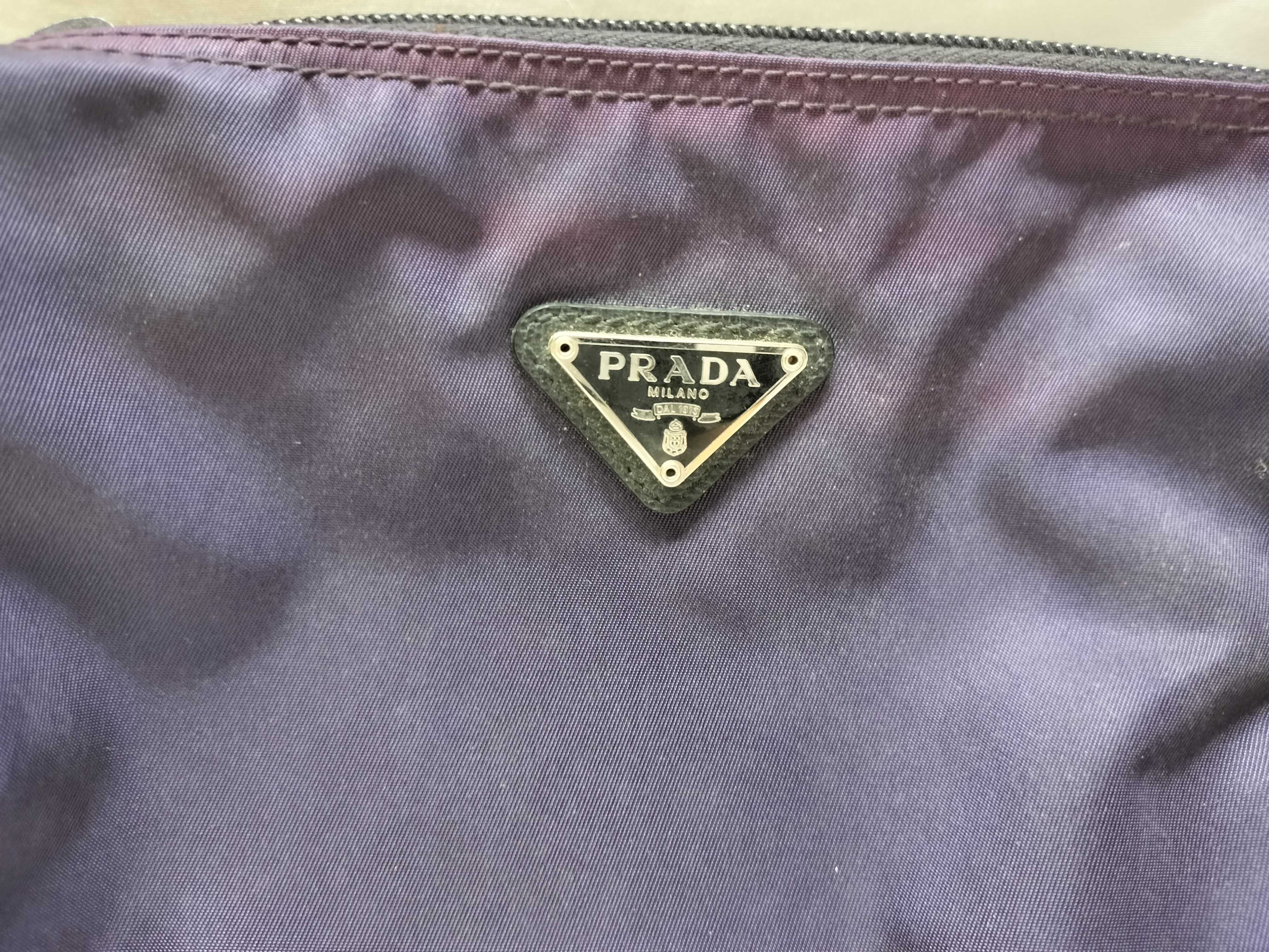 Nylon Triangle Logo Pouch — view 11