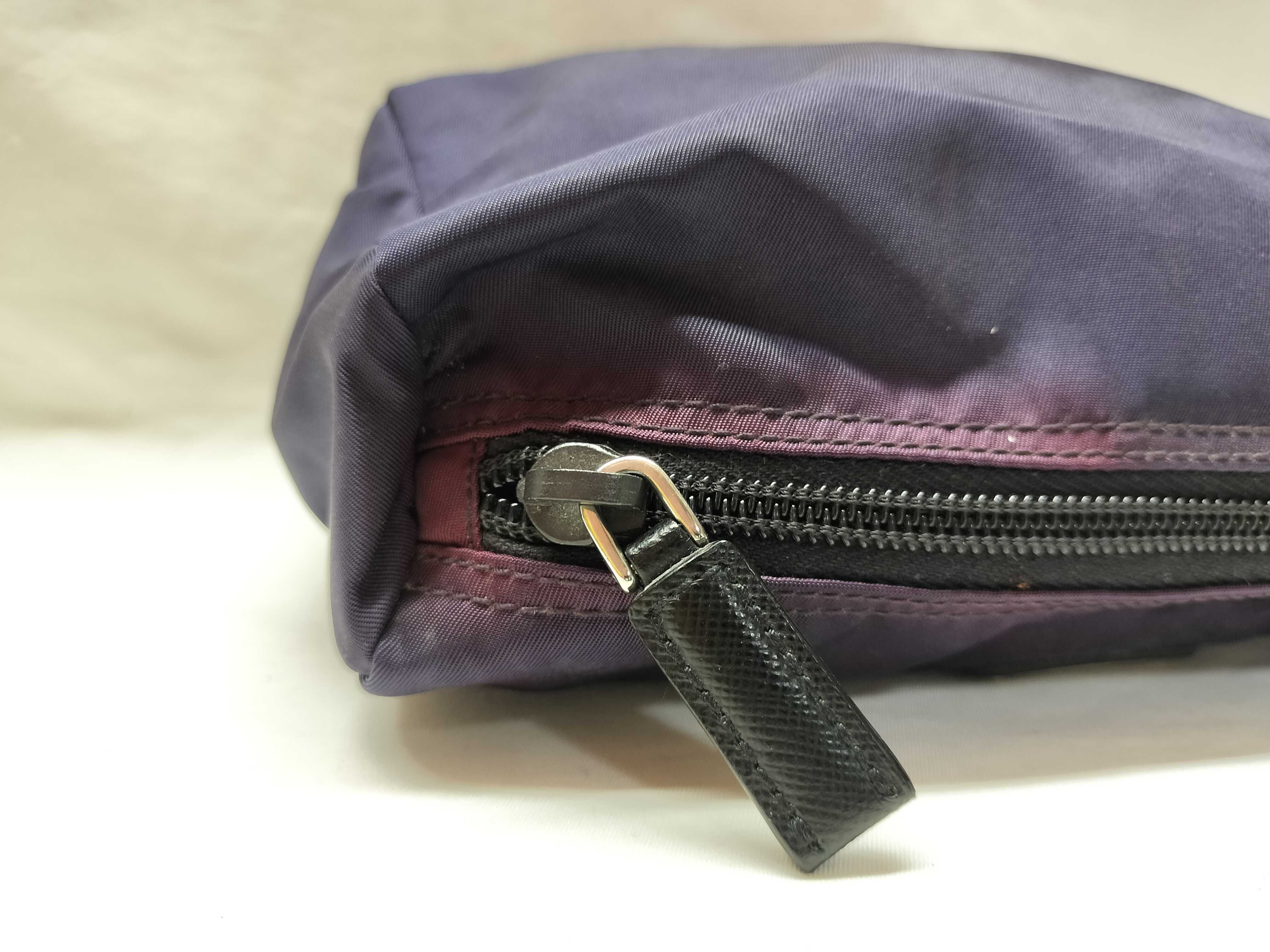 Nylon Triangle Logo Pouch — view 7