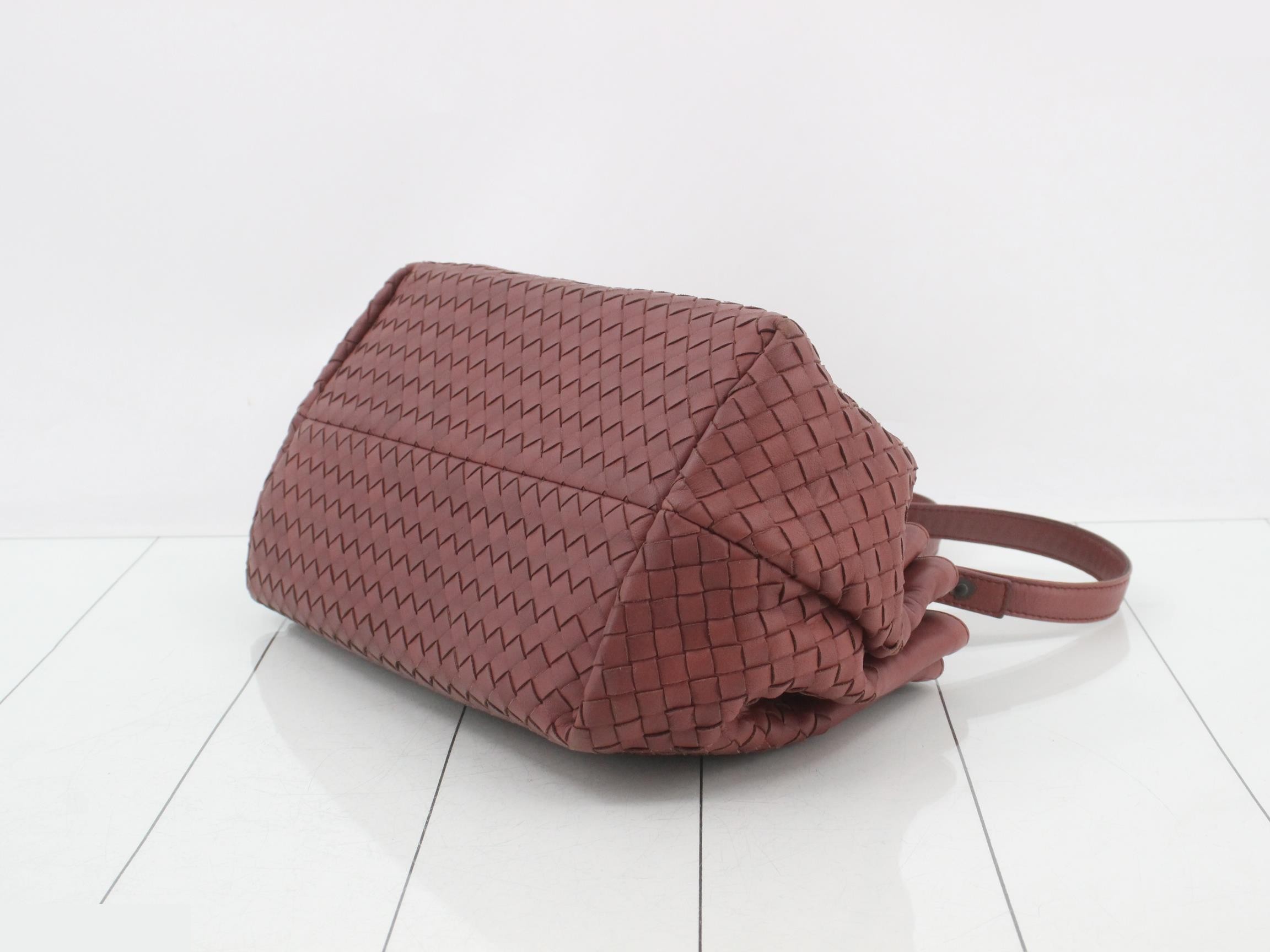 Intrecciato tote bag, leather, brown — view 6