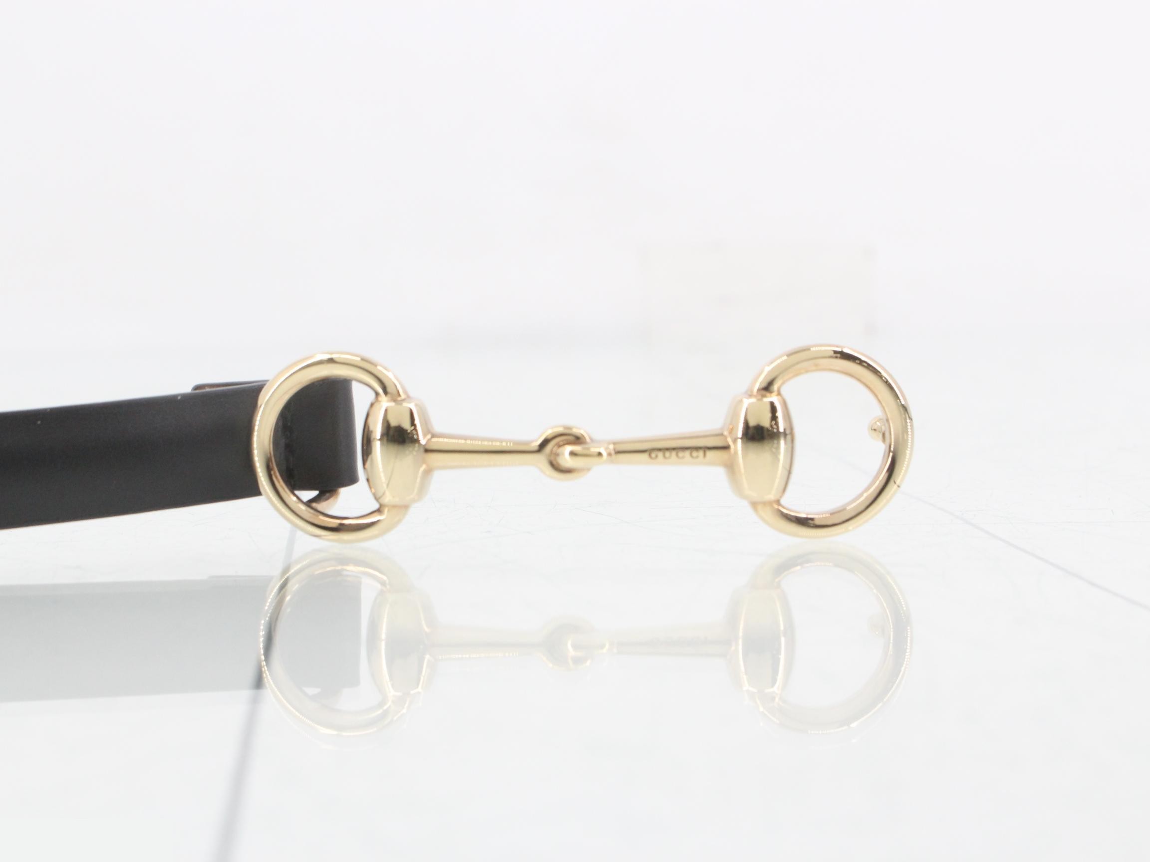 Leather belt, black — view 3