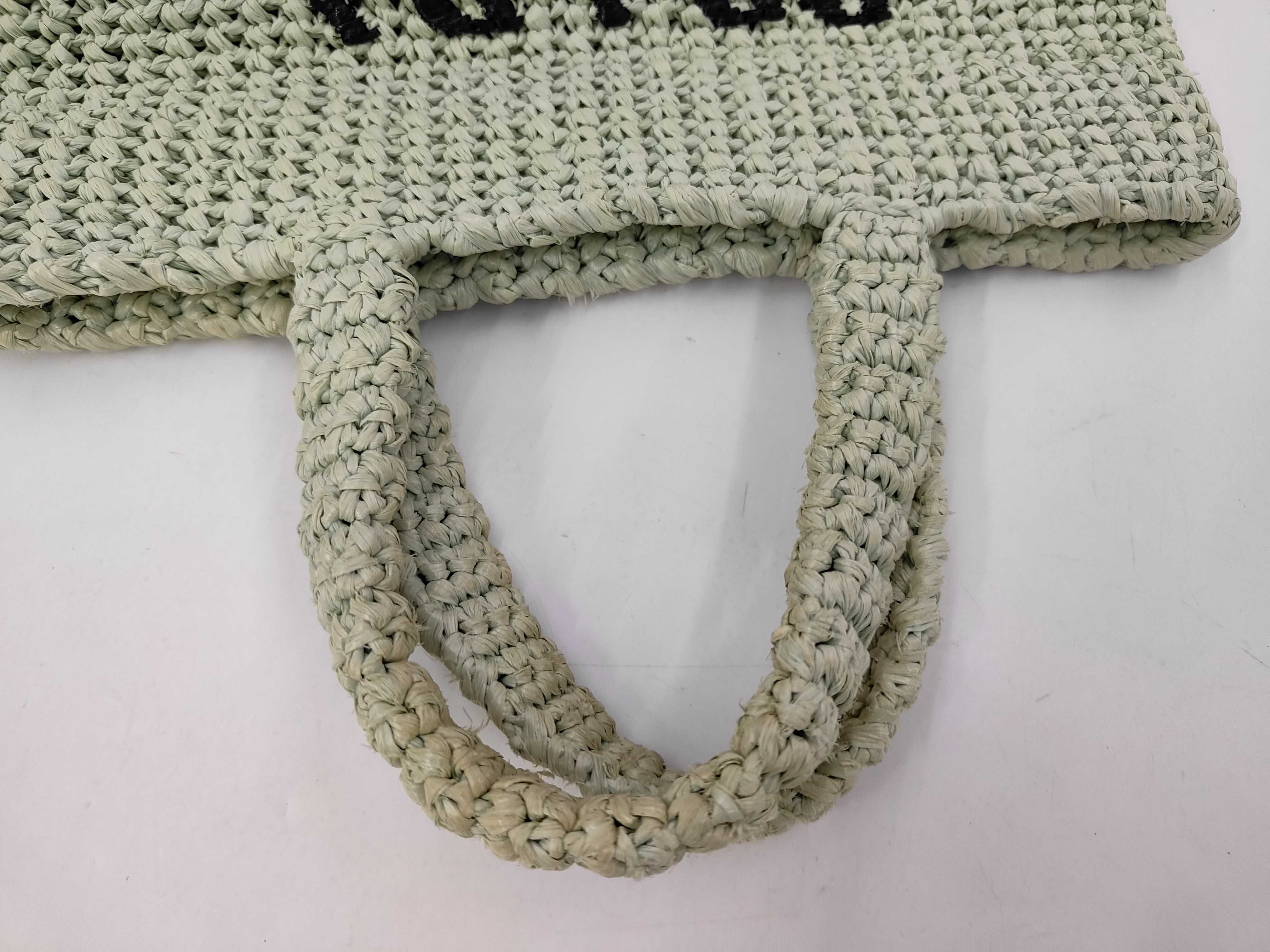 Small Crochet Tote Bag 1BG422 Raffia Handbag Basket Bag — view 5