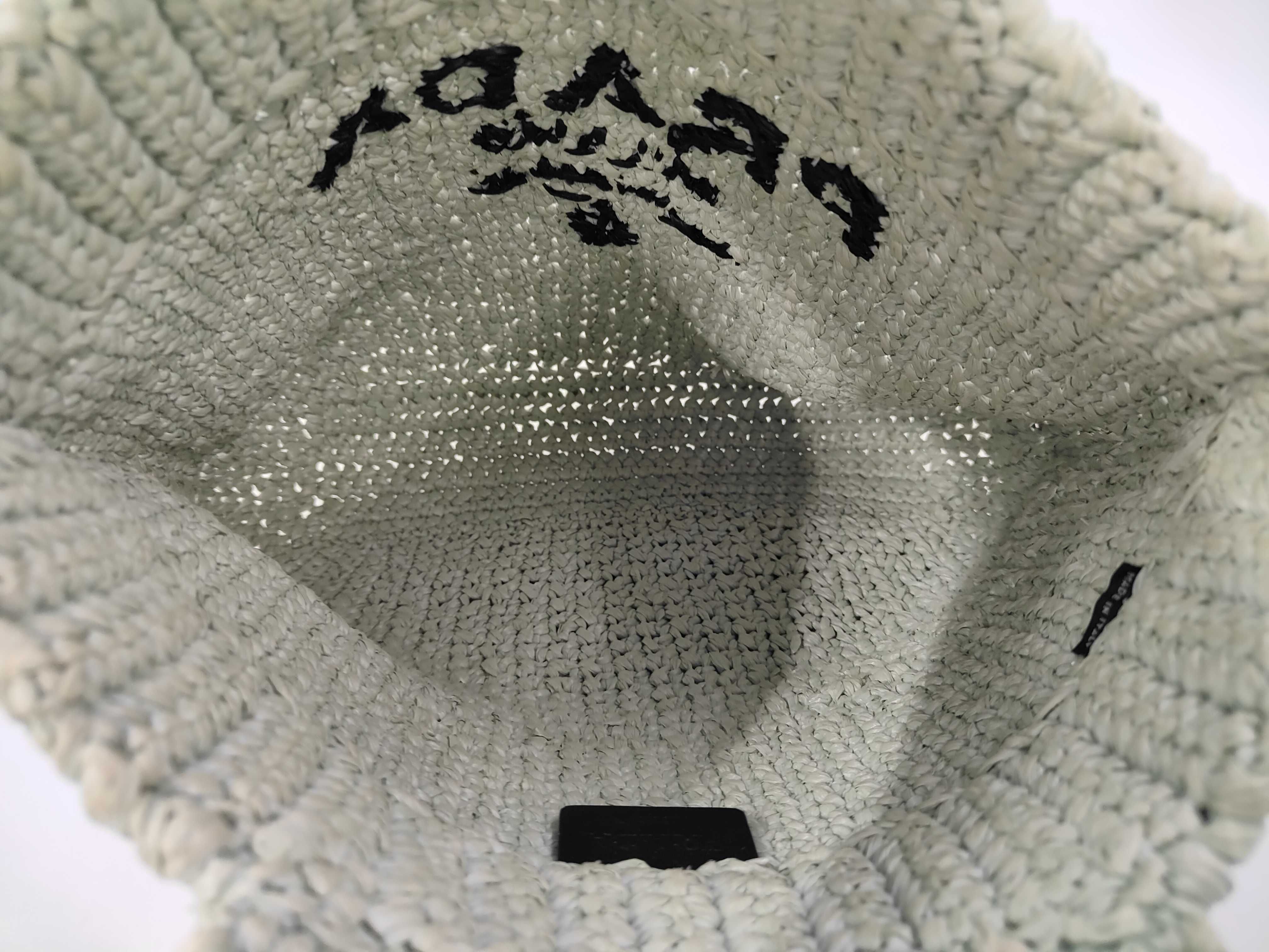 Small Crochet Tote Bag 1BG422 Raffia Handbag Basket Bag — view 8