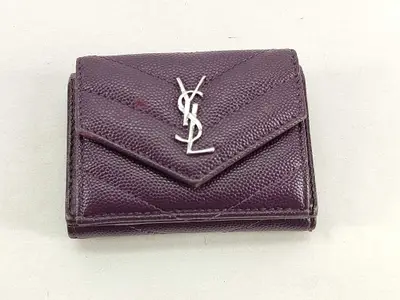 Caviar Skin Wallet, Purple