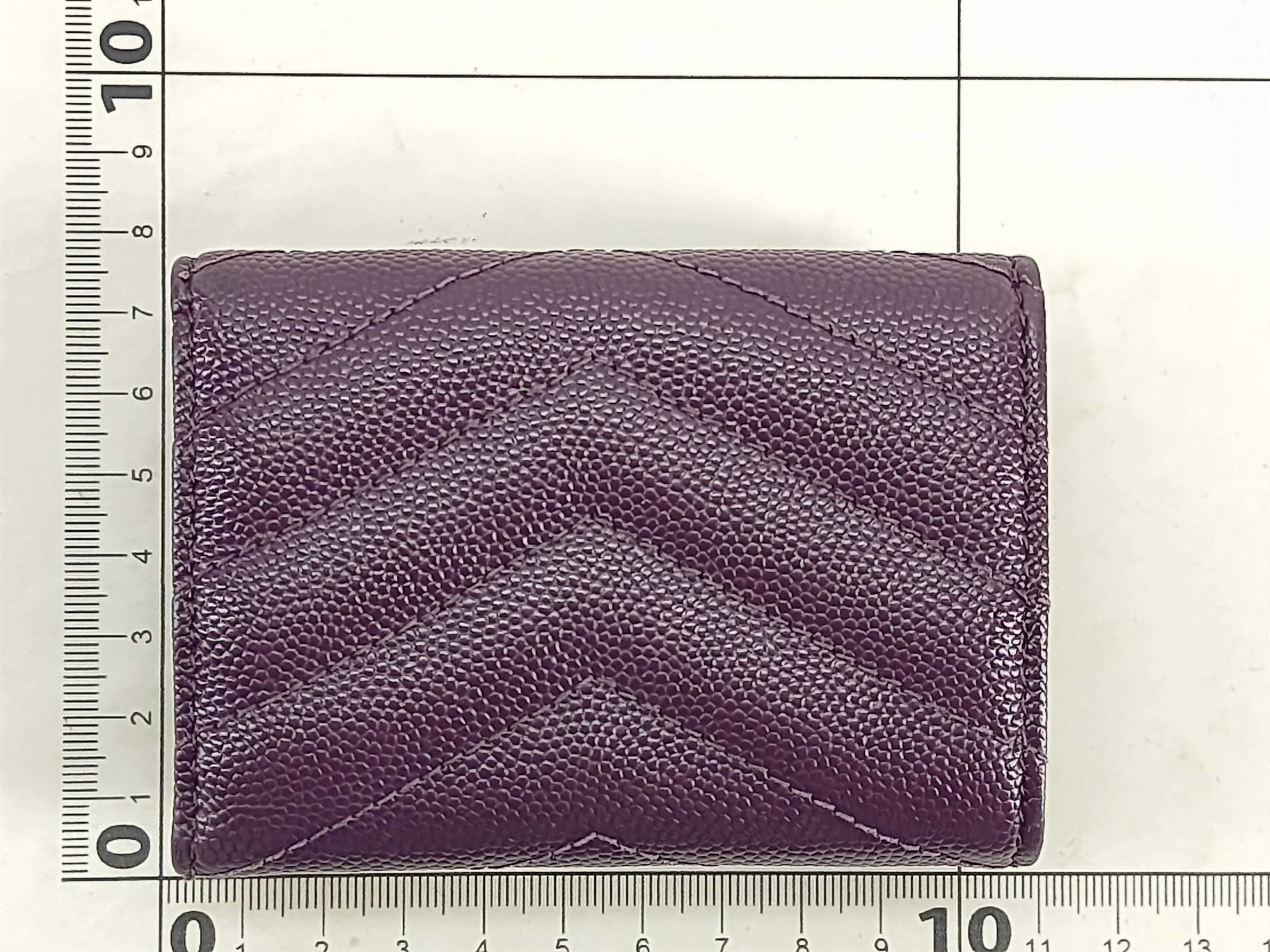 Caviar Skin Wallet, Purple — view 2