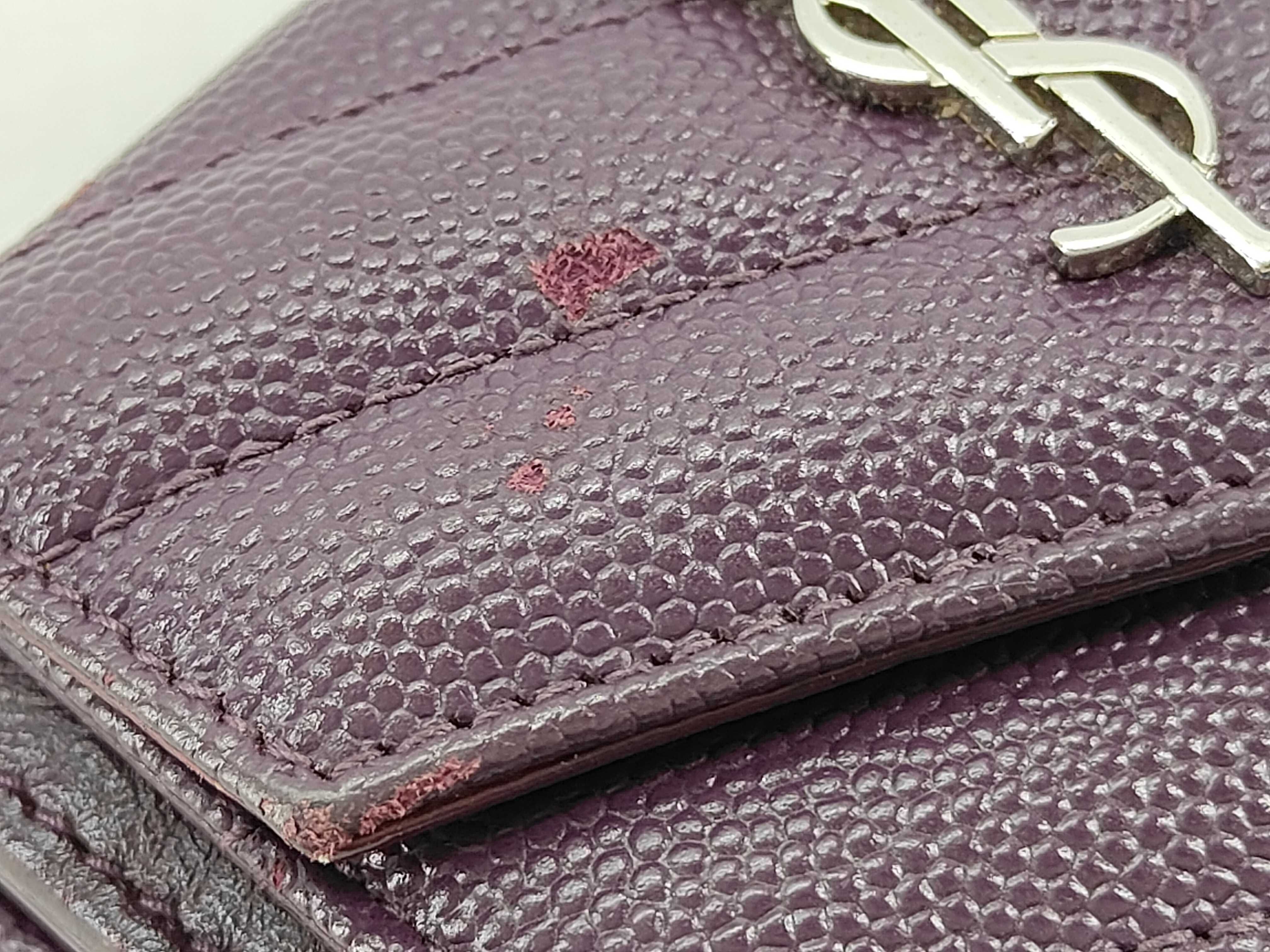 Caviar Skin Wallet, Purple — view 12
