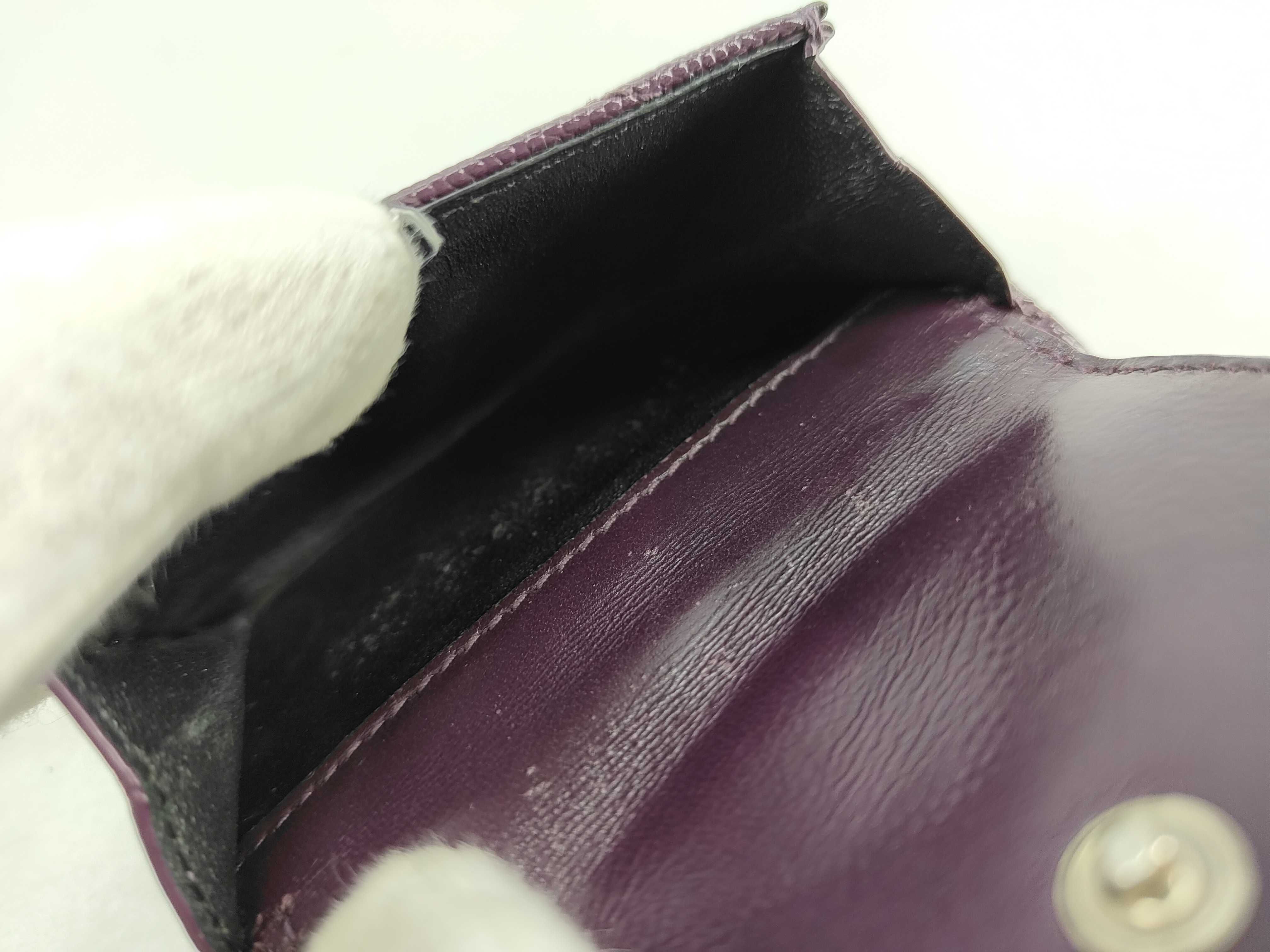 Caviar Skin Wallet, Purple — view 13