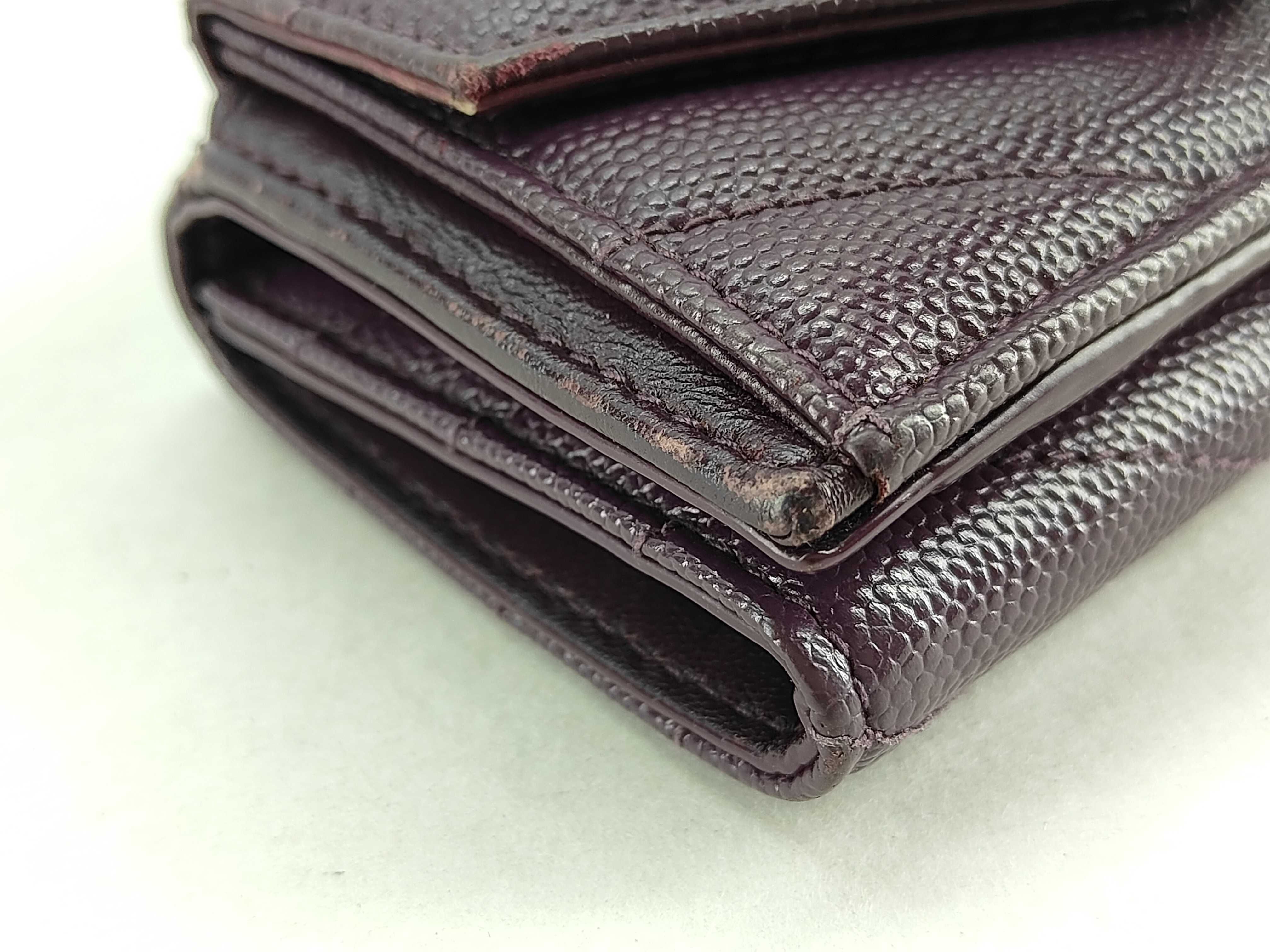 Caviar Skin Wallet, Purple — view 3